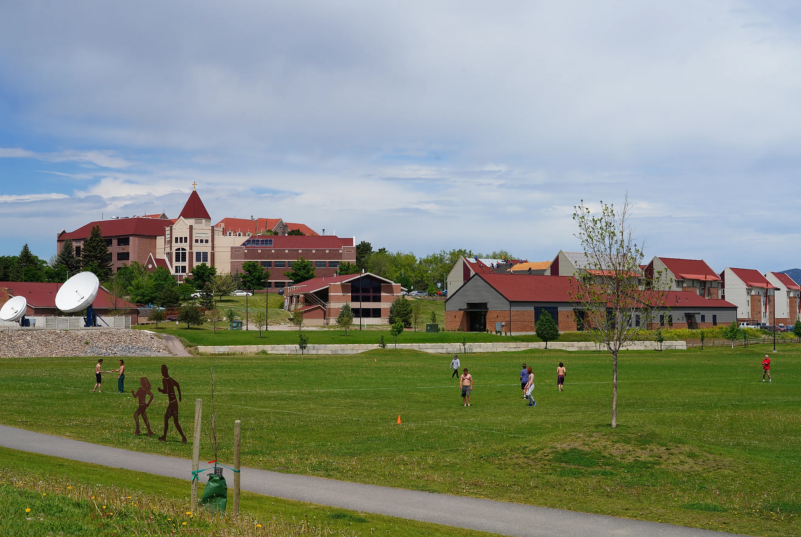 View of the college campus of Carroll College in Helena, Montana. Image credit: EQRoy / Shutterstock.com.