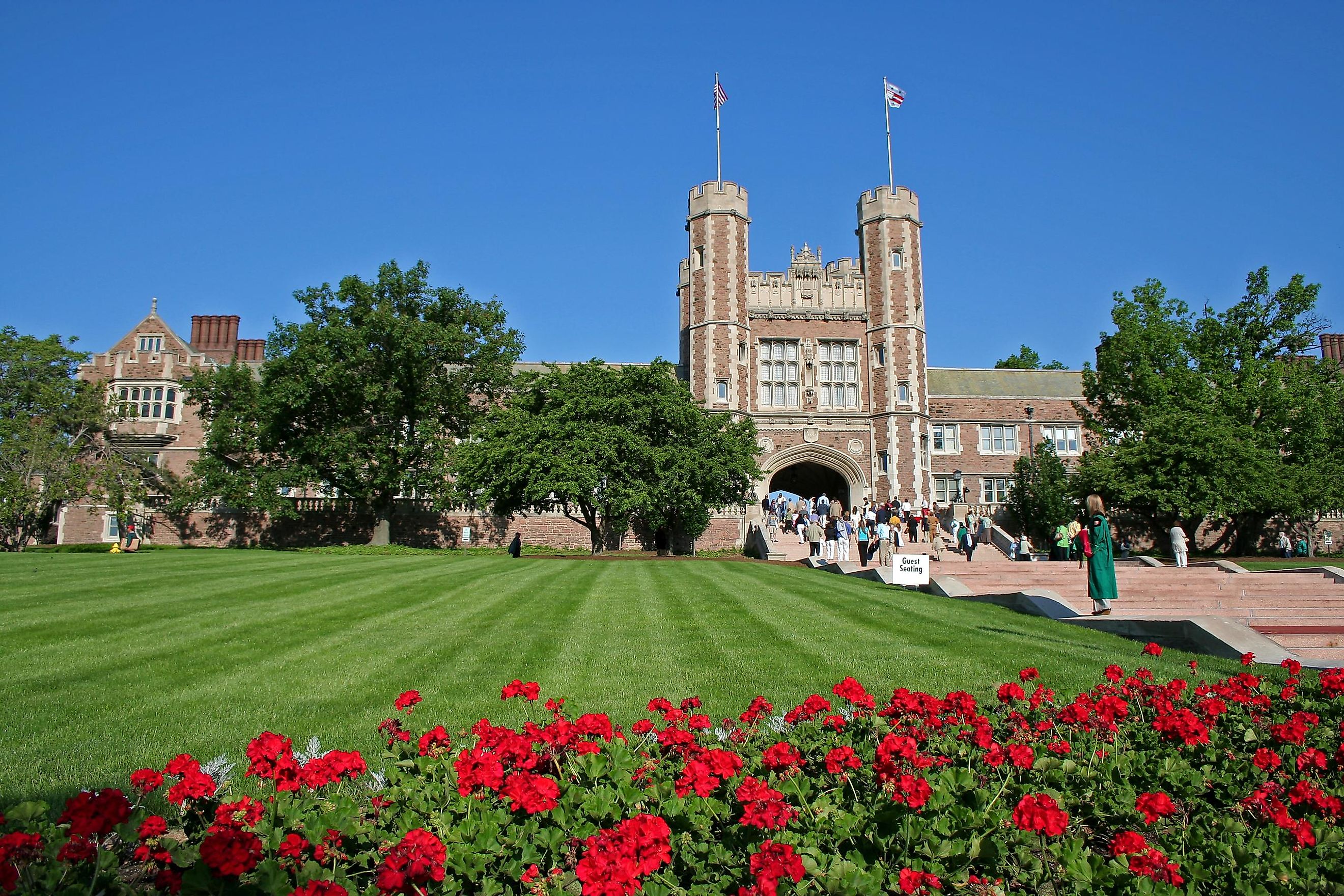 Washington University during spring graduation ceremonies