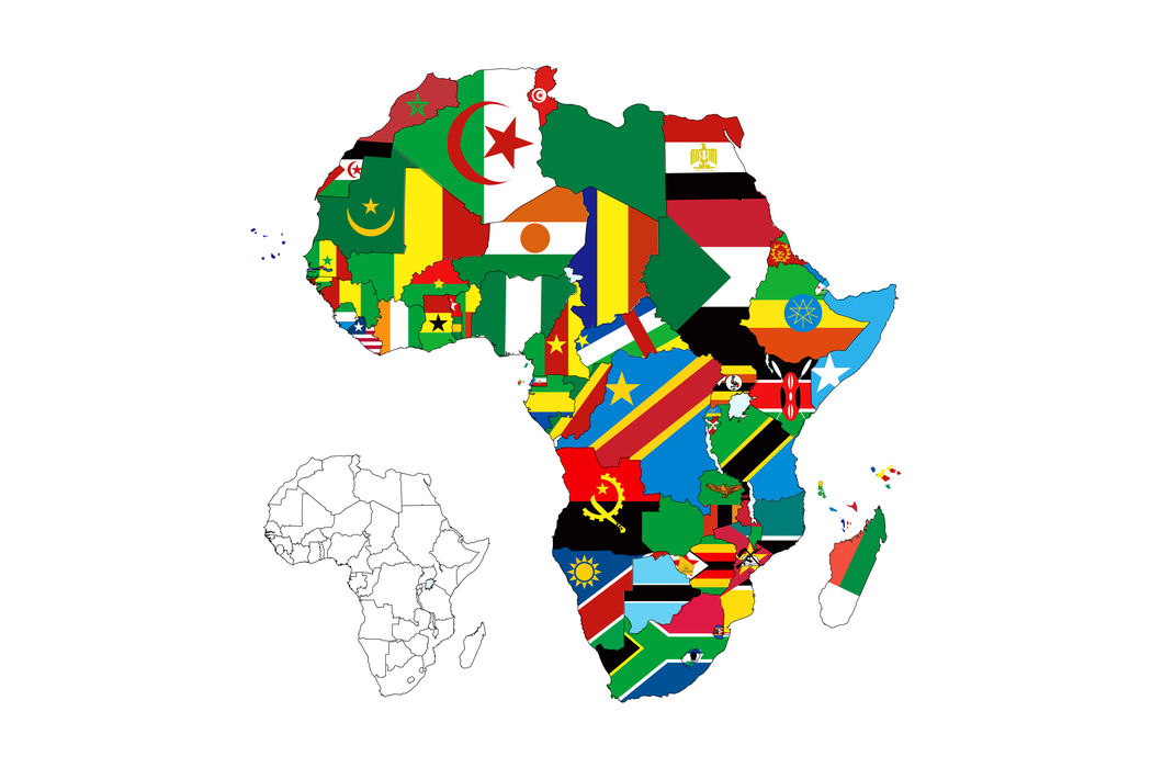 The continent of Africa consists of 54 sovereign states as well as three dependencies.