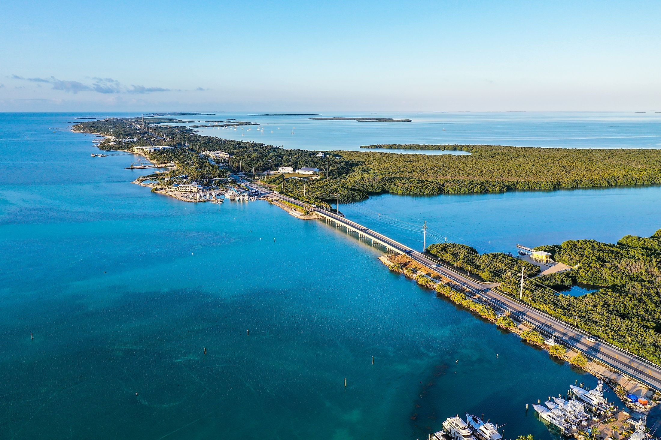 The Florida Keys along the Florida Strait