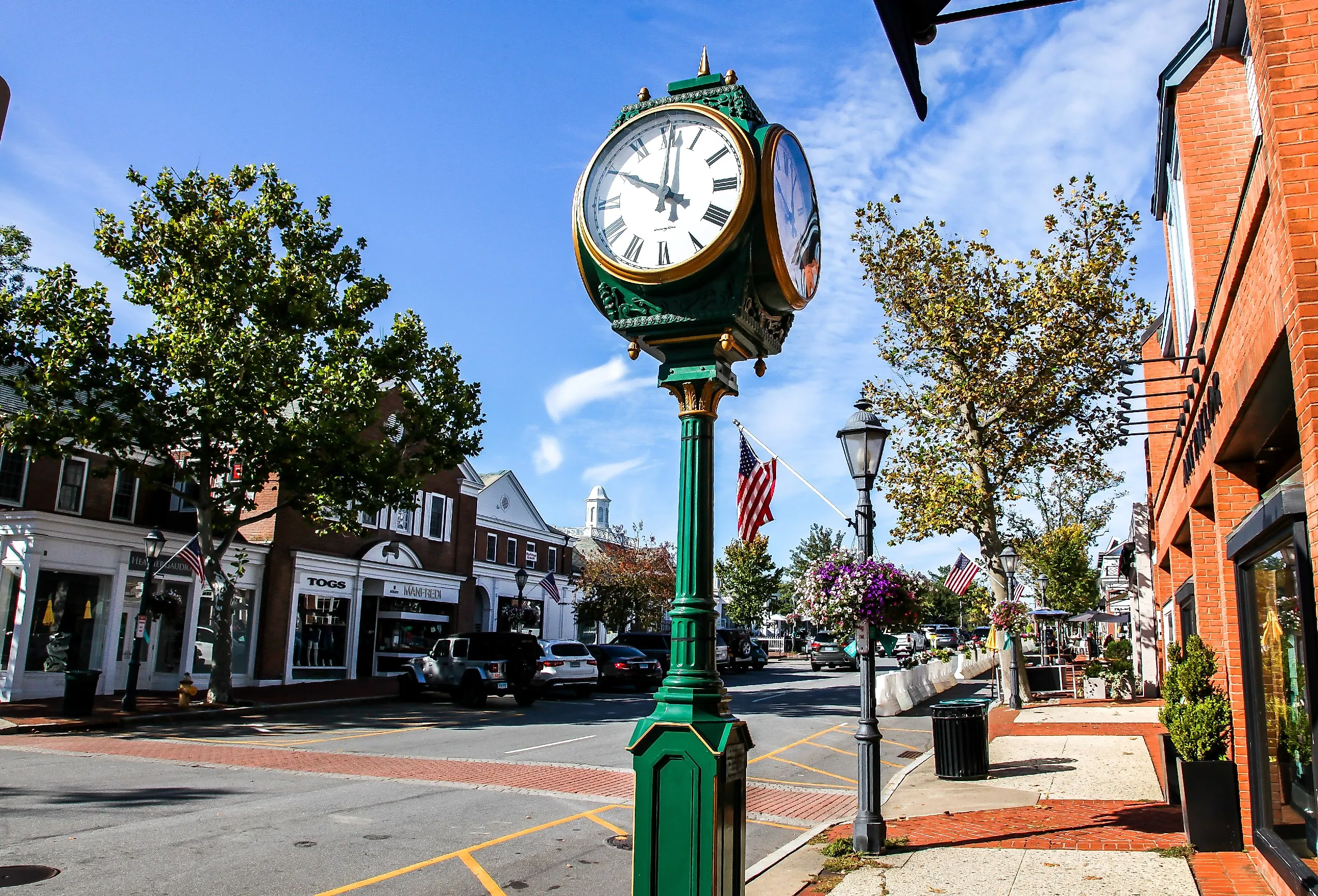 Putnam, ConnecticutHistoric downtown in New Canaan, Connecticut. Image credit Miro Vrlik Photography via Shutterstock