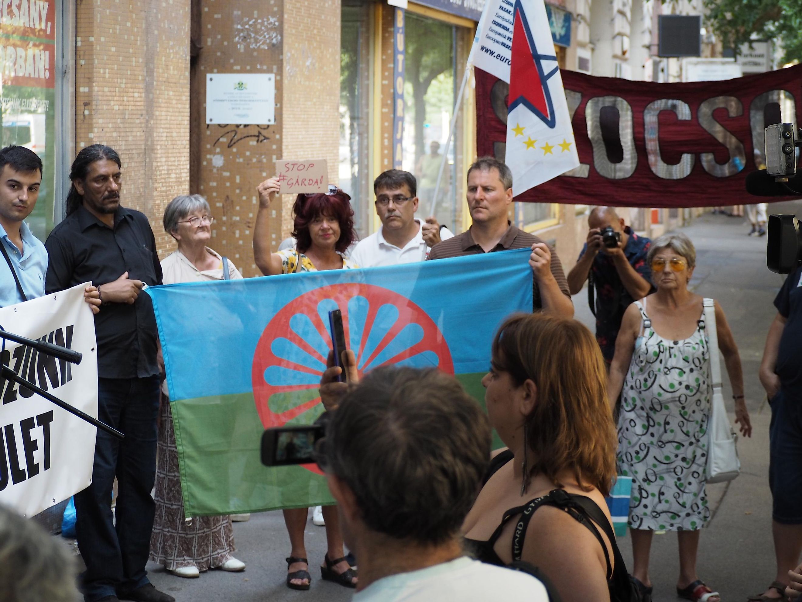 romani people protesting