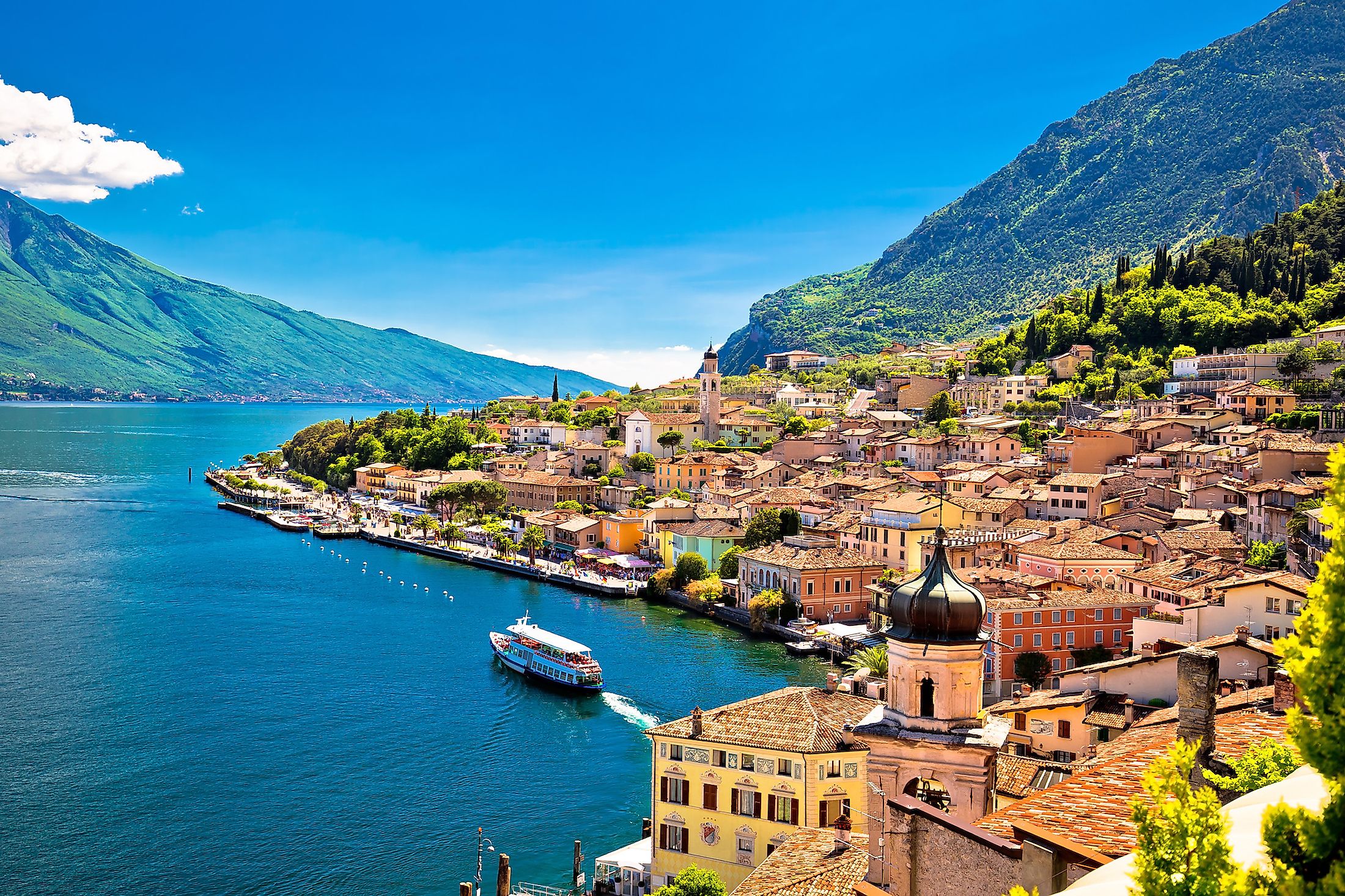 Waterfront of Lake Garda.