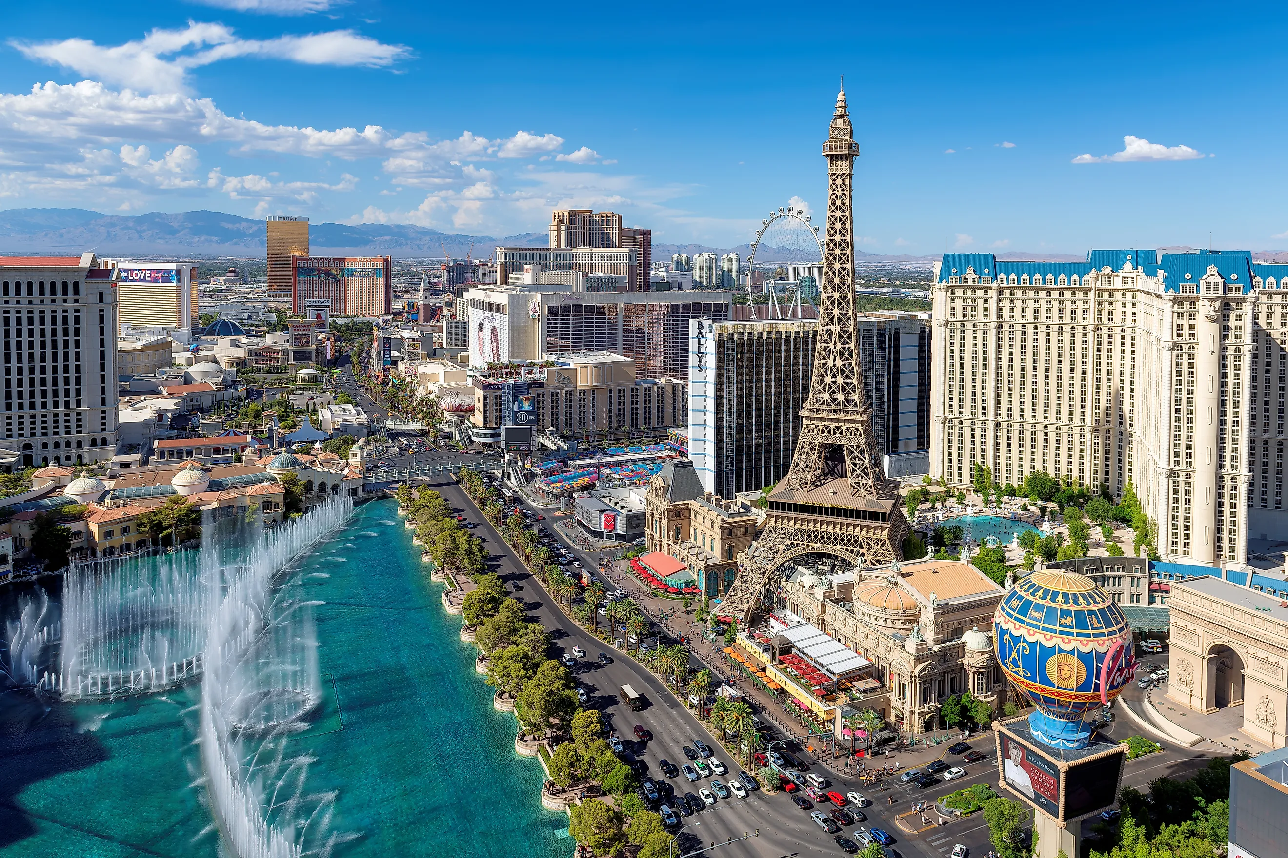 The iconic Las Vegas Strip in Nevada. Editorial credit: Lucky-photographer / Shutterstock.com