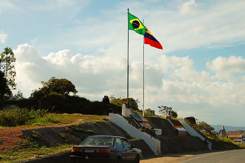 The border between Brazil and Venezuela.