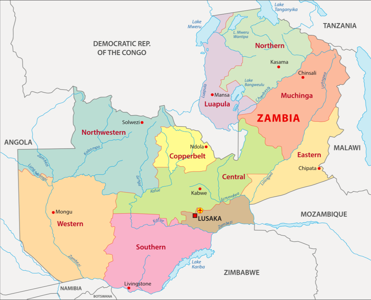Zambia Maps & Facts World Atlas