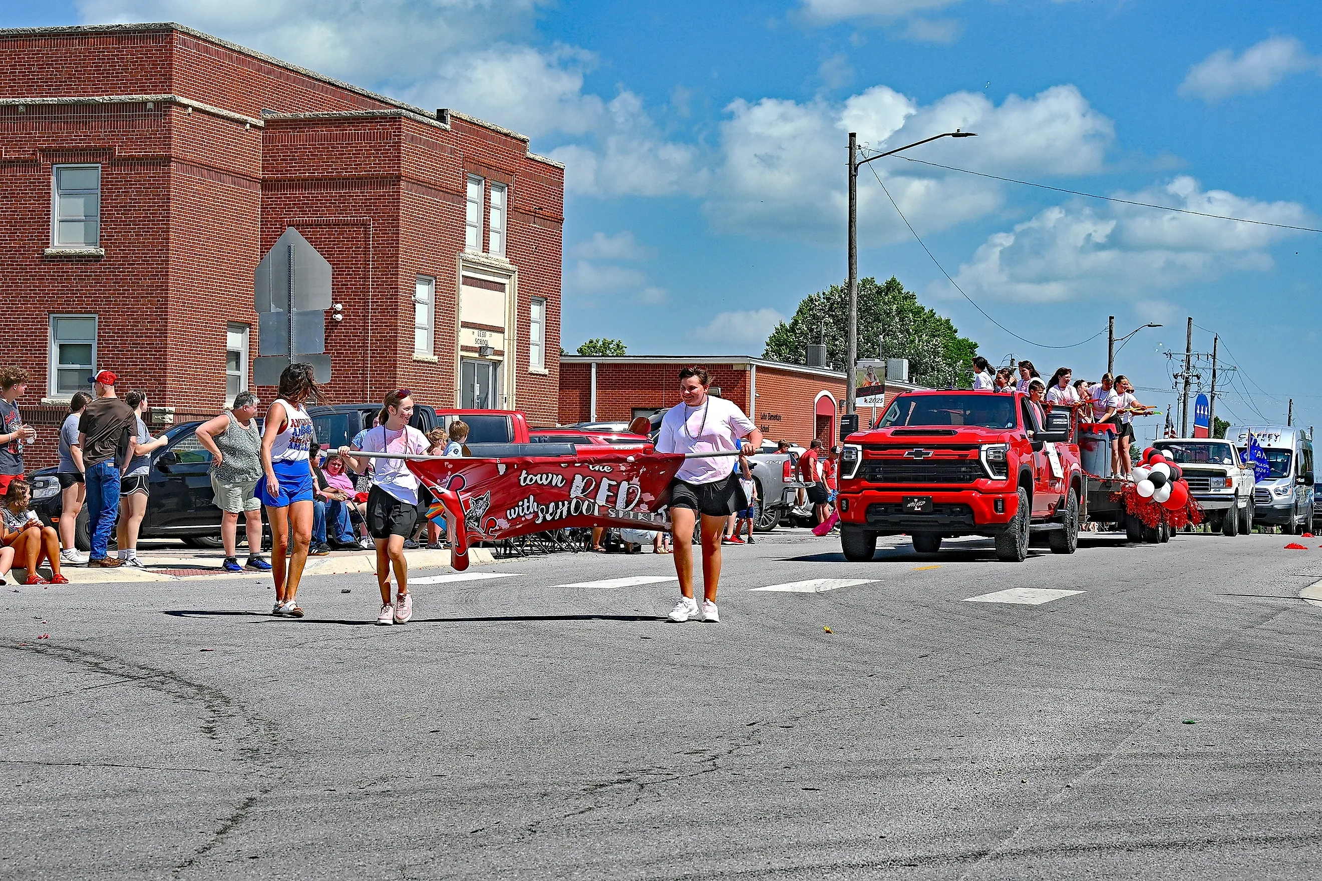 The Fourth of July Parade in Lebo, Kansas. Editorial credit: mark reinstein / Shutterstock.com