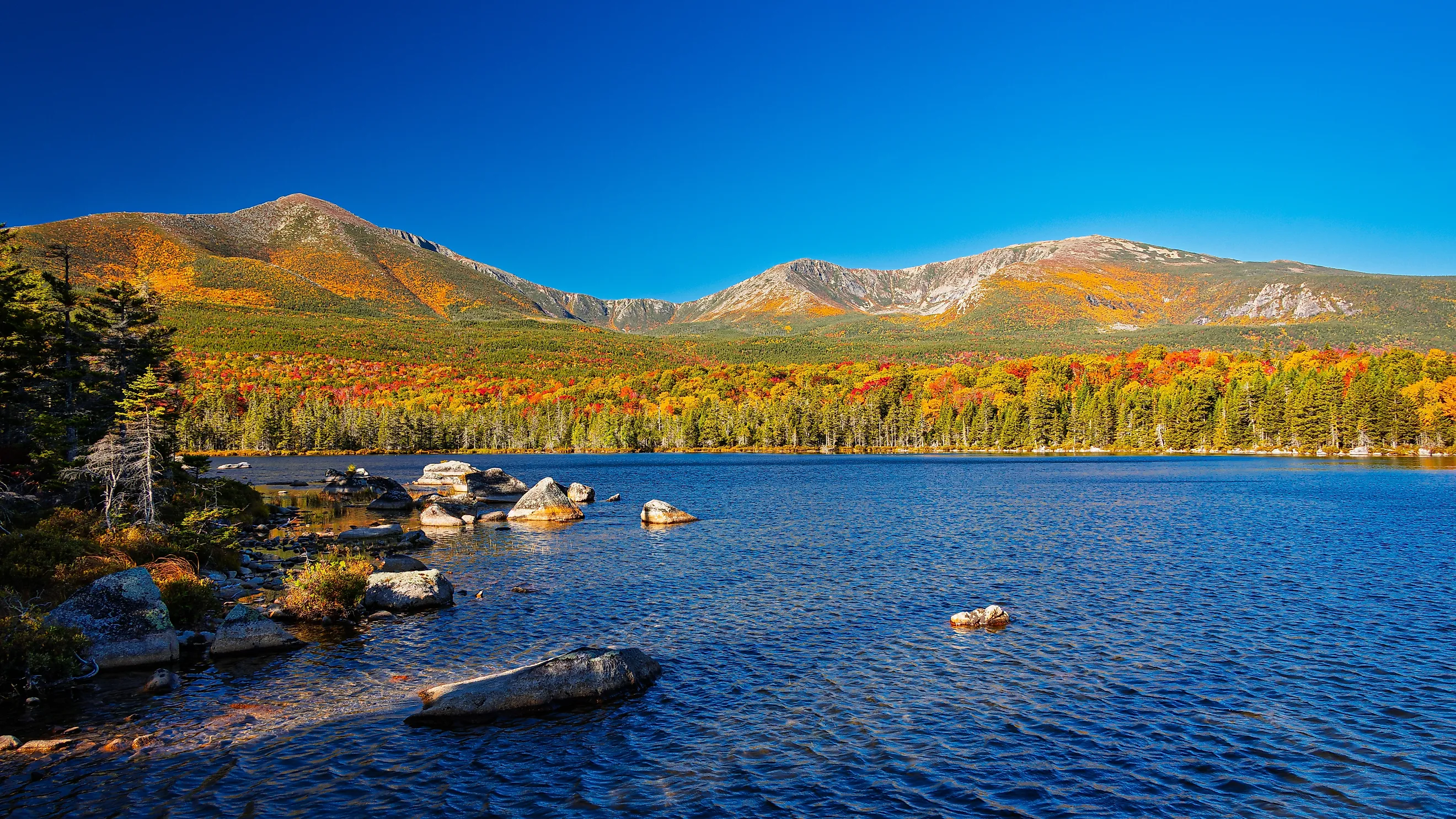 Sandy Stream Pond in Baxter State Park, Maine. 