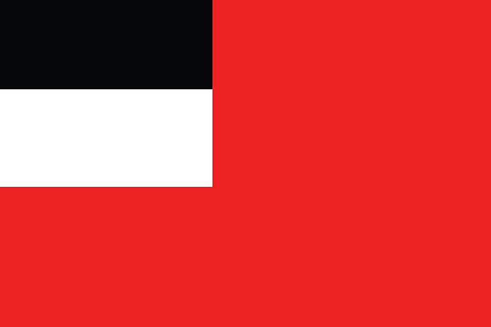 The former flag of Georgia used until 2004.