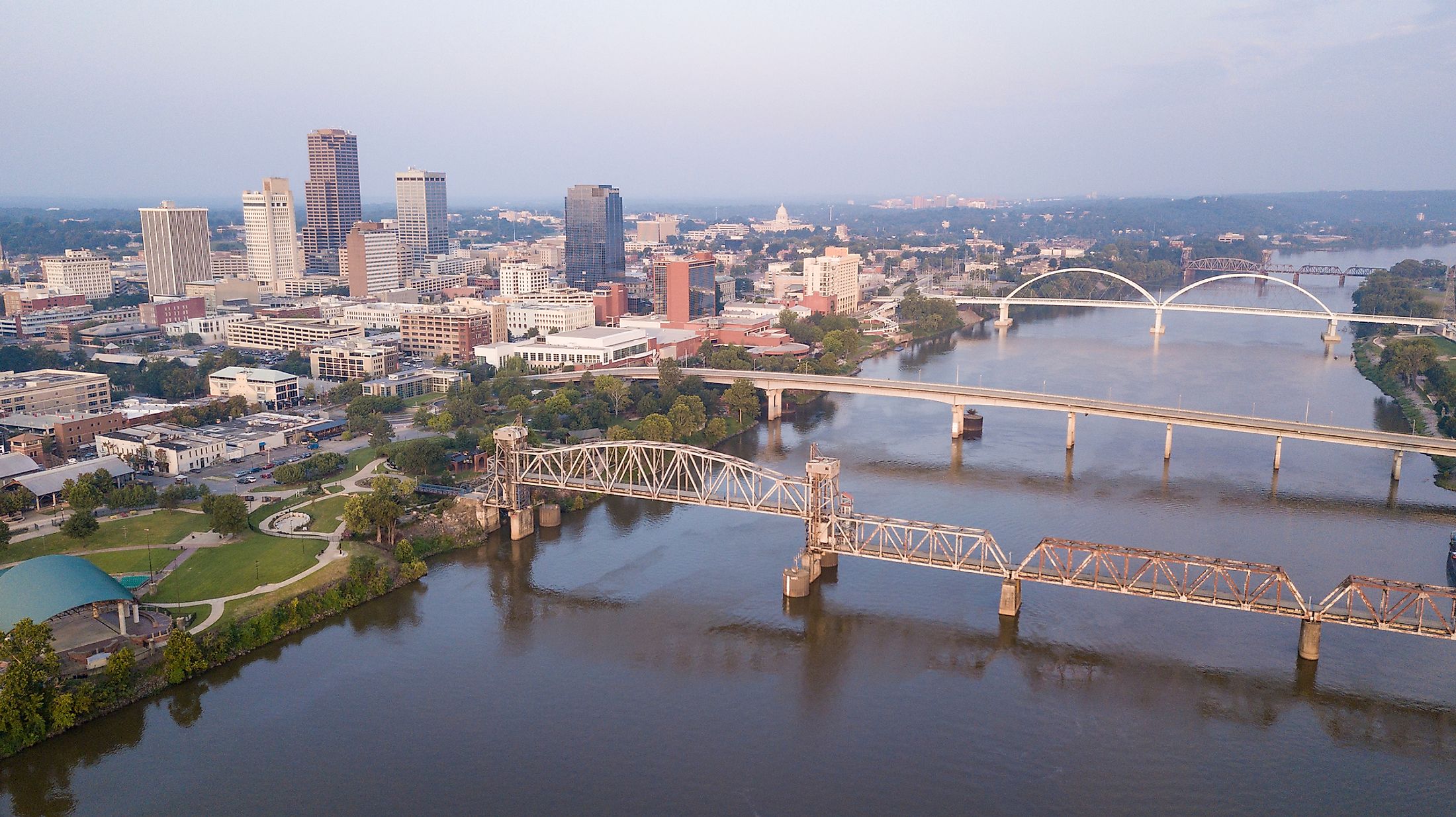 State Capitol city of Little Rock, Arkansas.