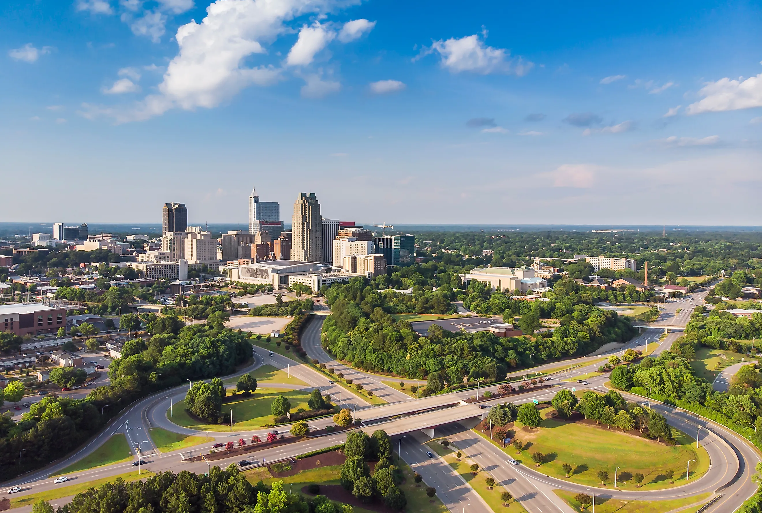 Aerial Picture from Raleigh Downtown.