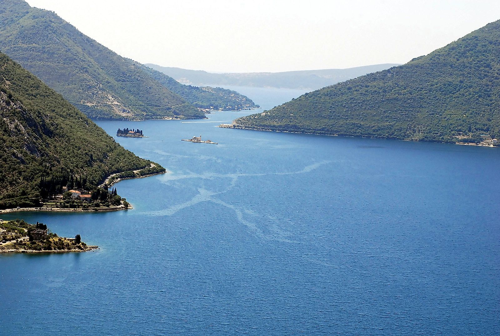 The Bay of Kotor, a coastal inlet in the southern Adriatic Sea.