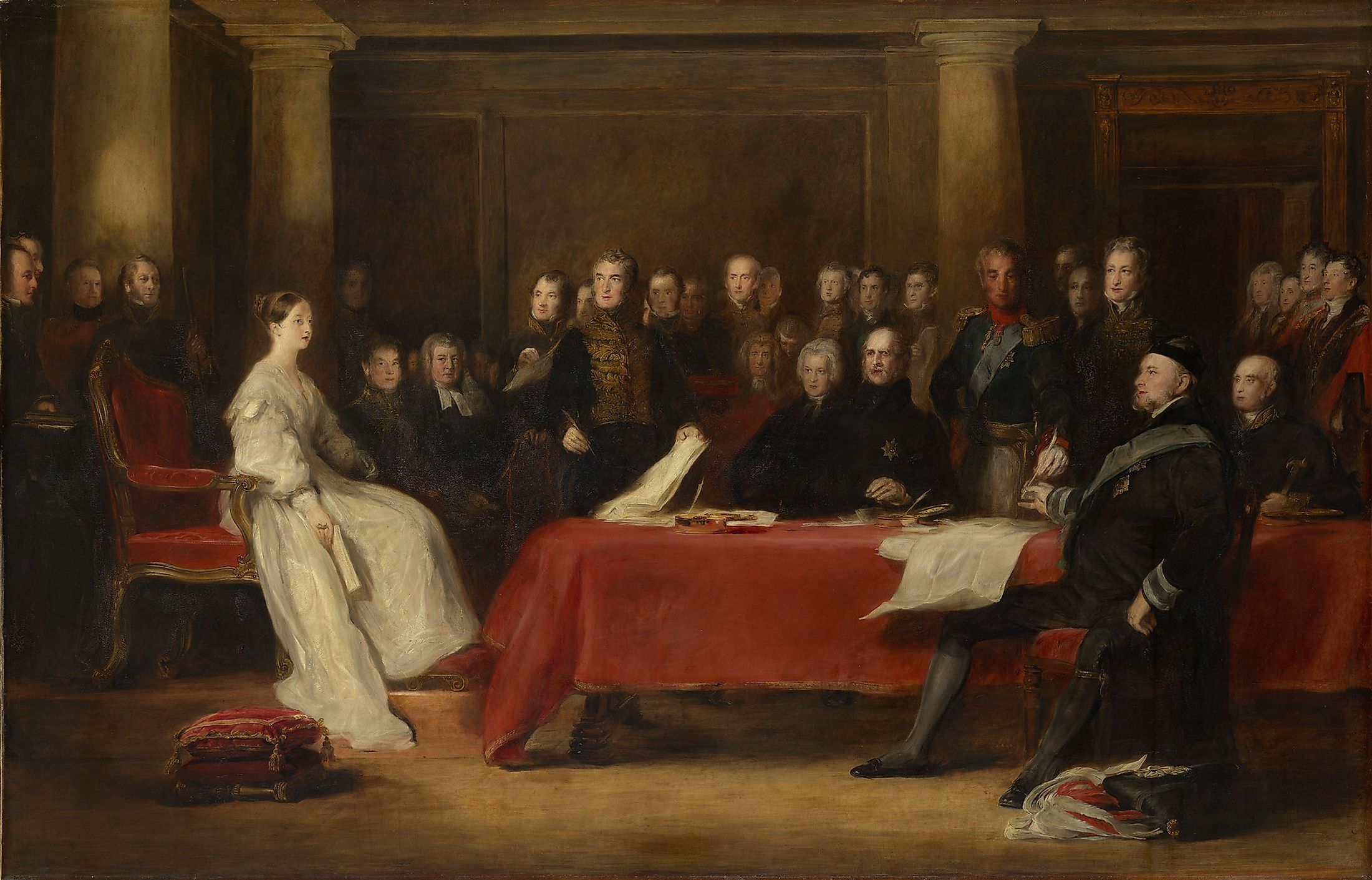 The First Council of Queen Victoria. Image credit David Wilkie via Wikimedia Commons