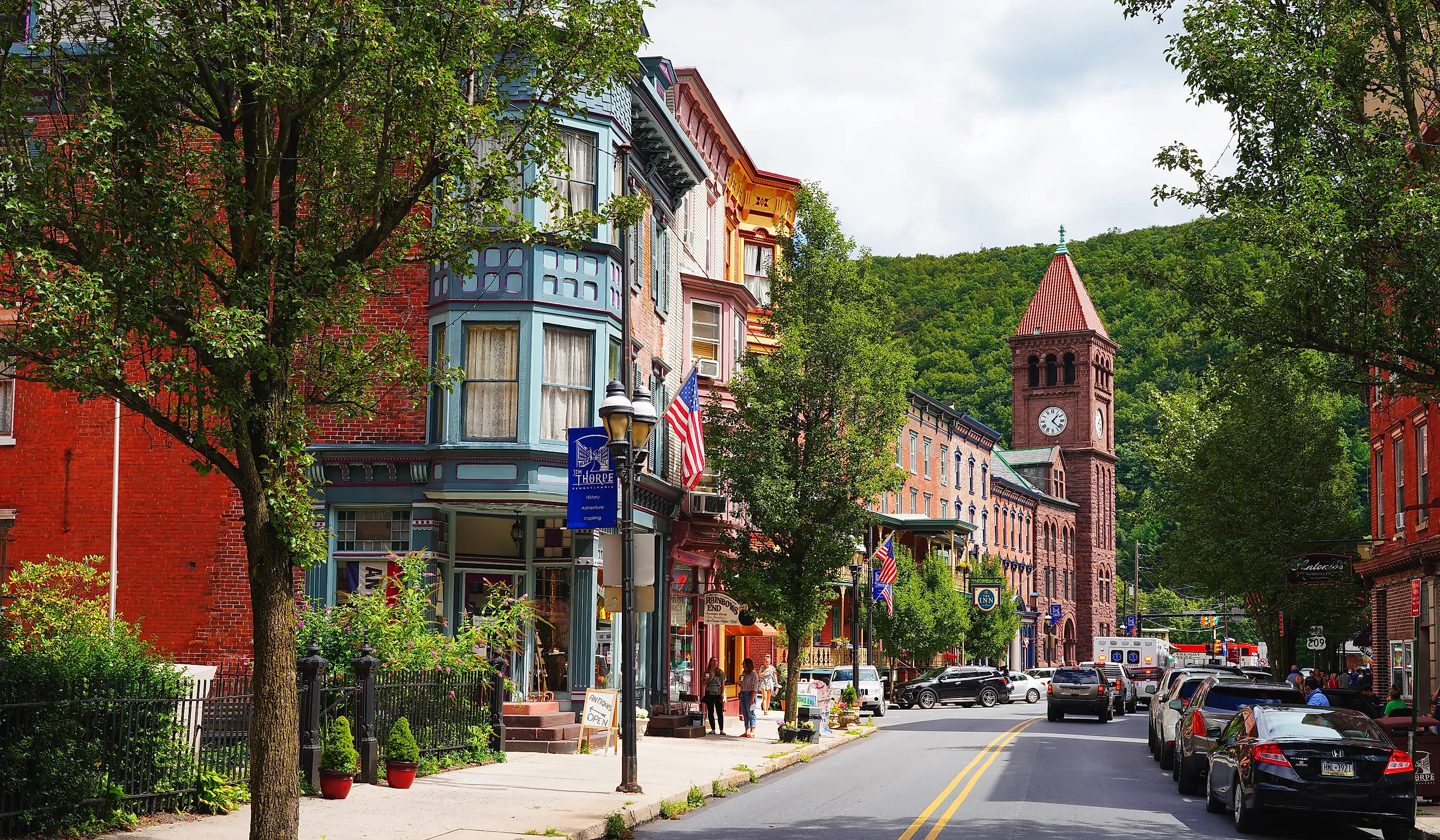 The charming town of Jim Thorpe, Pennsylvania. Image credit: EQRoy / Shutterstock.com.