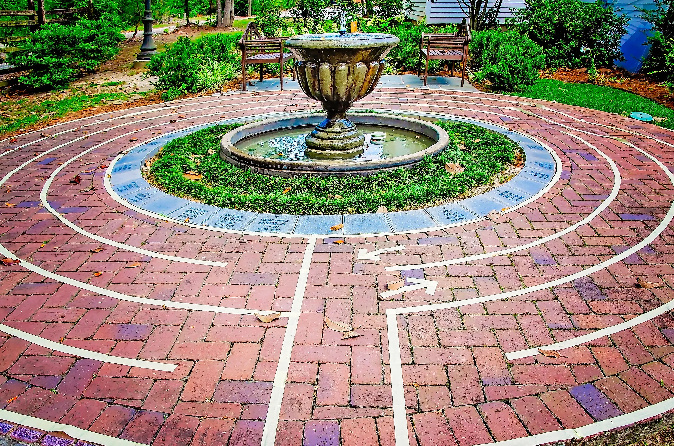 Walking labyrinth at St. Paul’s Episcopal Church in Magnolia Springs, Alabama.