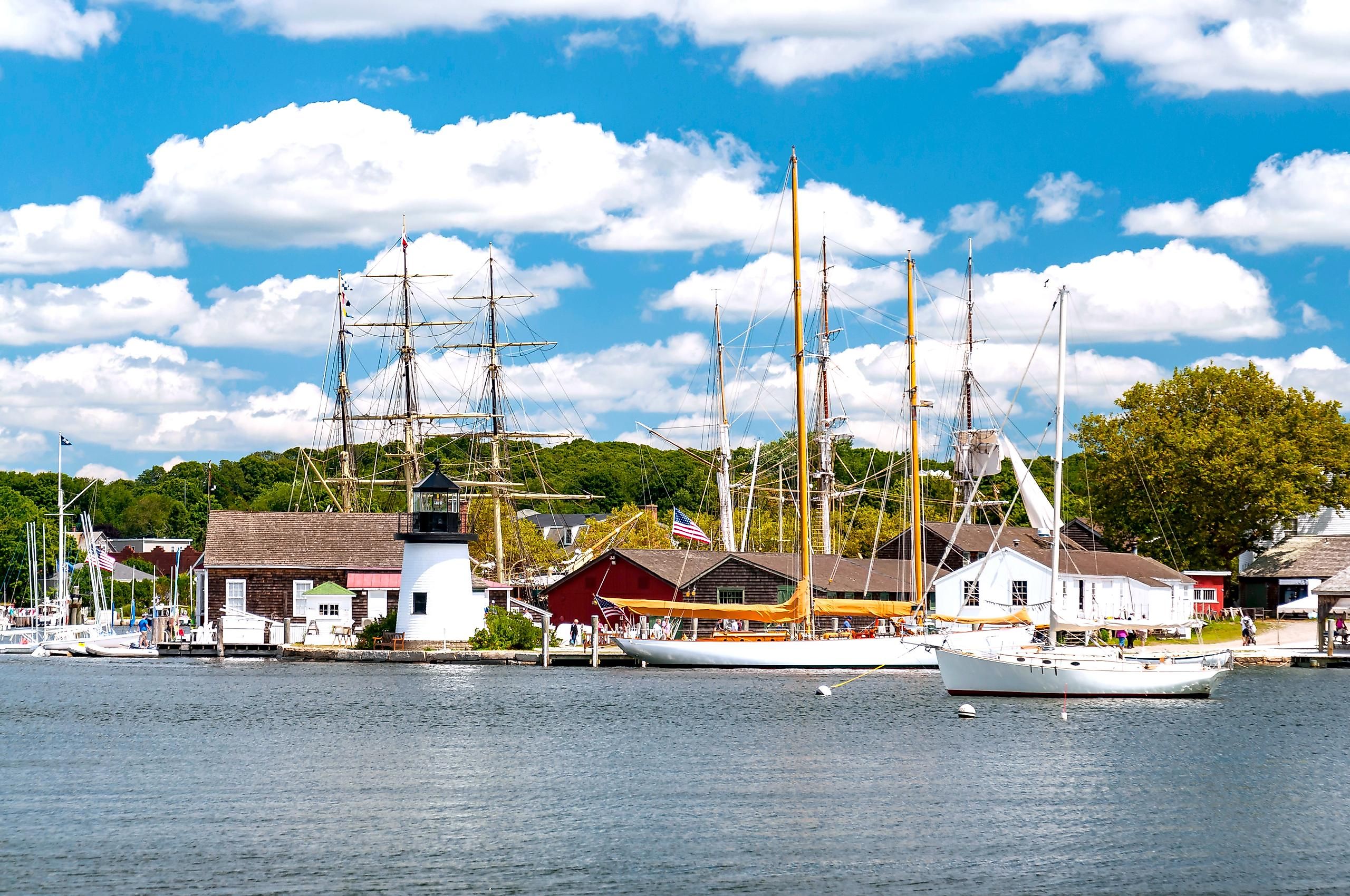 The seaport at Mystic, Connecticut
