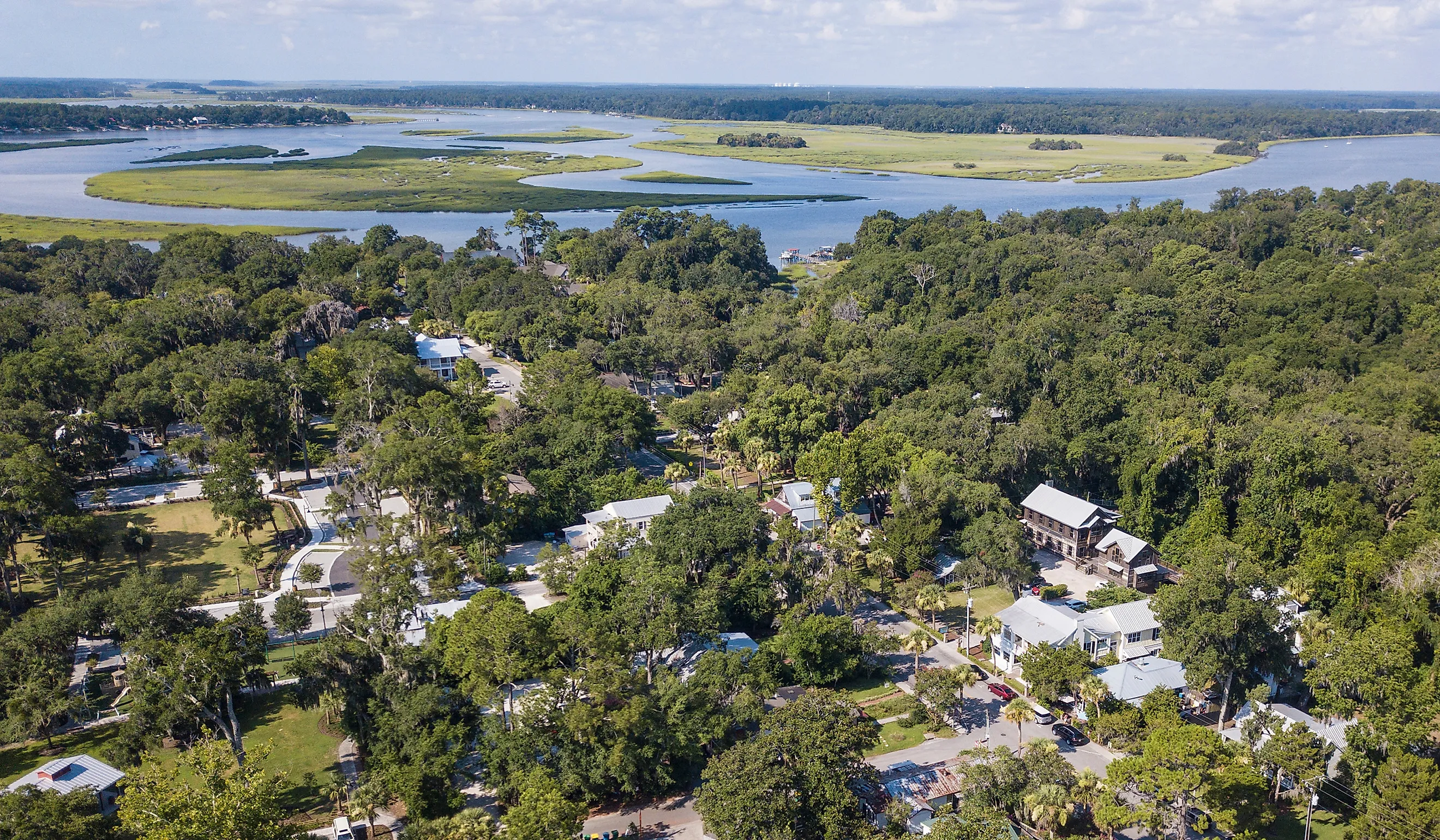 Overlooking Calhoun St in Bluffton, South Carolina.