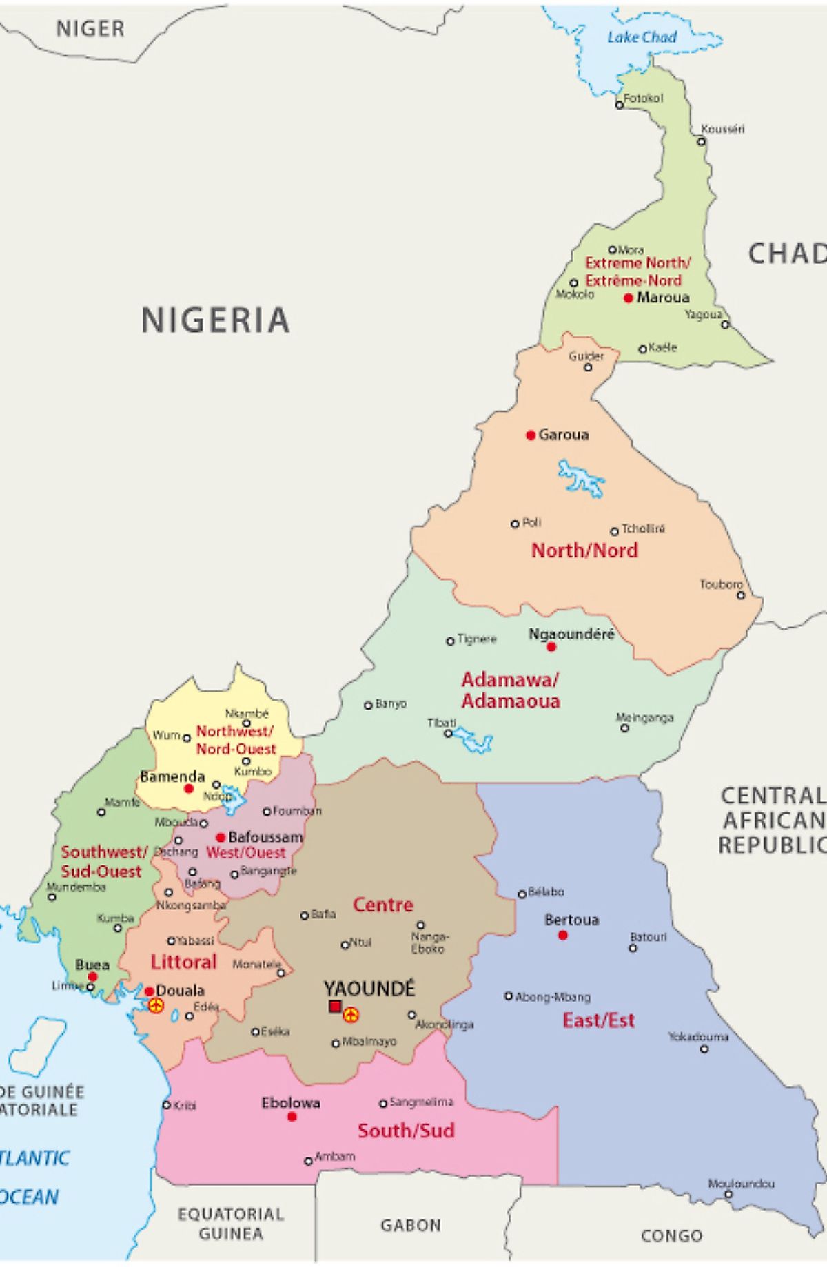 Les 10 Provinces Du Cameroun