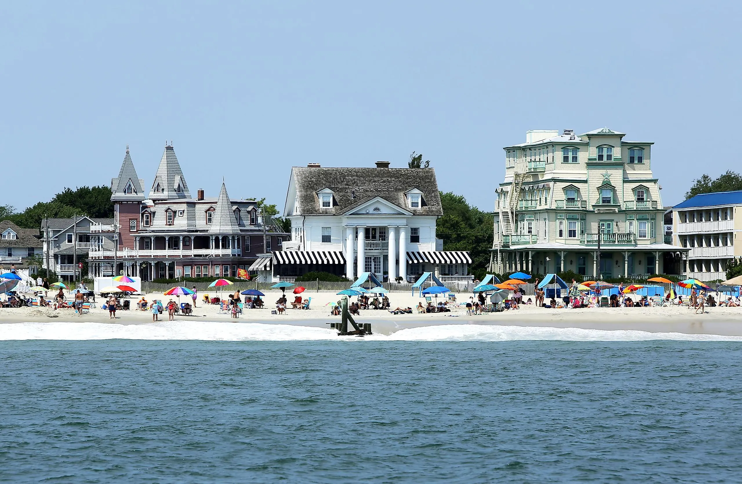 Beachgoers enjoy a day in Cape May, New Jersey. Image credit Racheal Grazias via Shutterstock.com