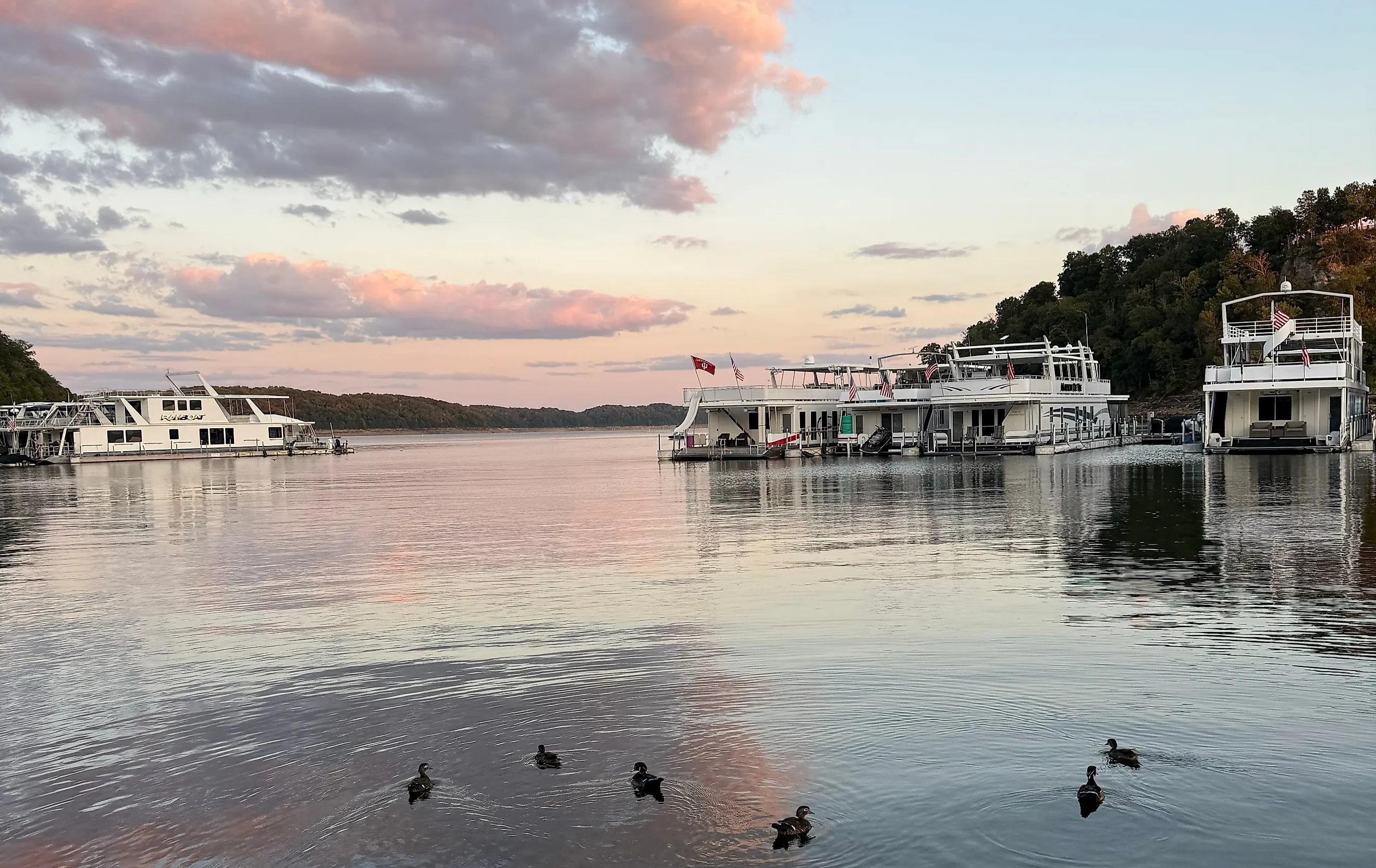 Aerial photo of Kuttawa Kentucky, USA.