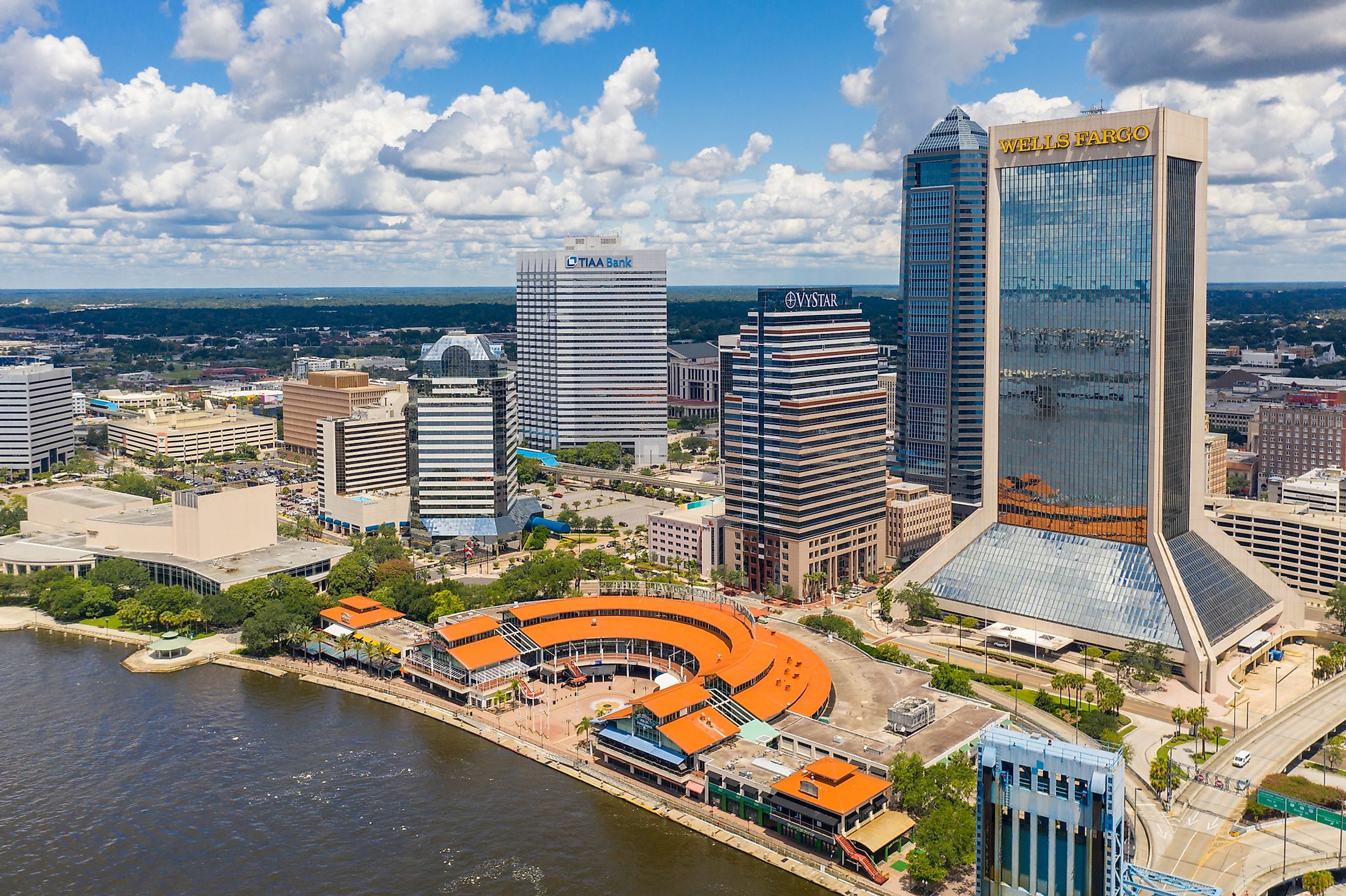  Skyline of Jacksonville. Editorial credit: Felix Mizioznikov / Shutterstock.com