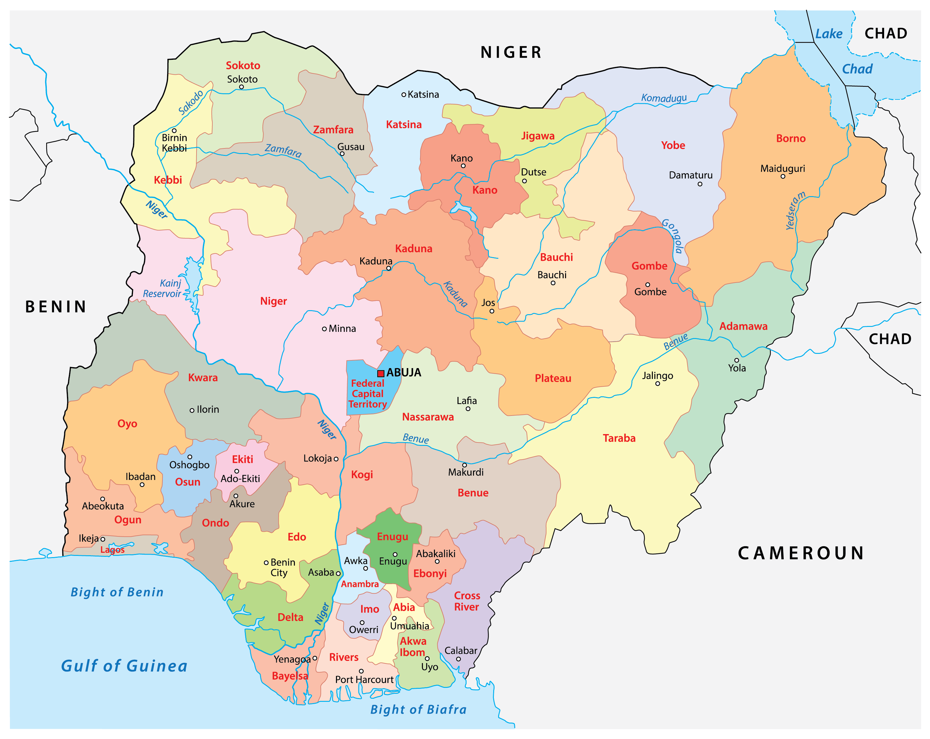 Nigeria Maps Facts World Atlas