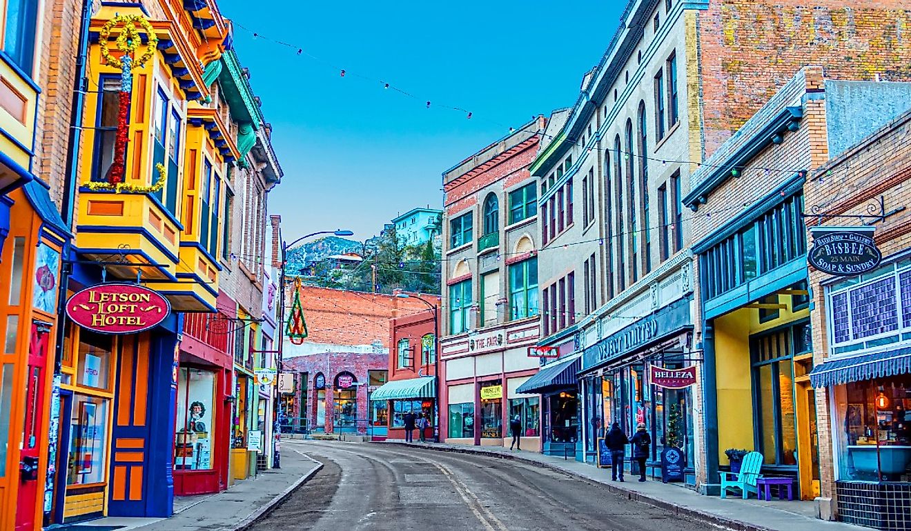 Main Street, Bisbee, Arizona. Image credit travelview via stock.adobe.com