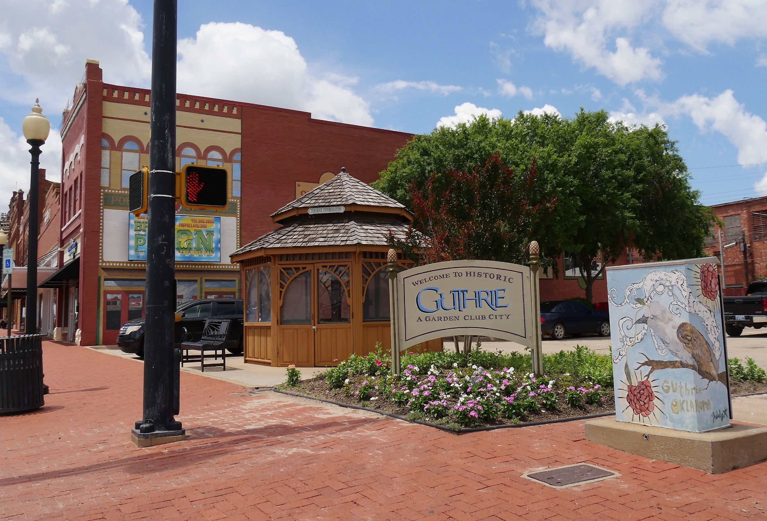 Park in downtown Guthrie, Oklahoma. Image credit RaksyBH via Shutterstock