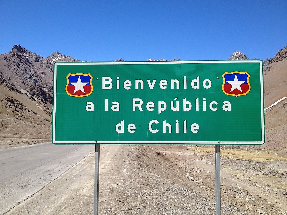 Chile is an example of a five letter country.