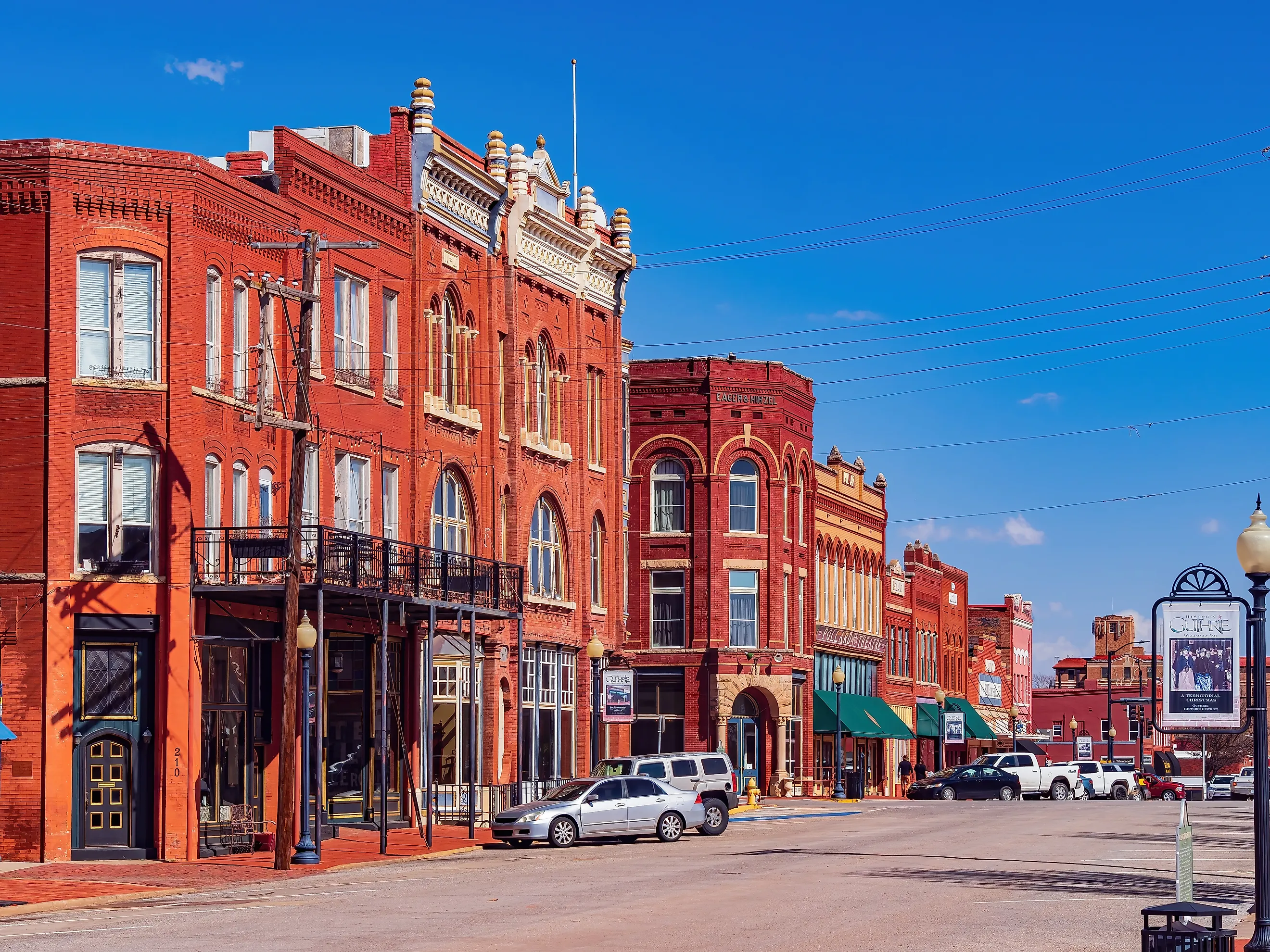 Historical downtown area of Guthrie, Oklahoma. Image credit: Kit Leong / Shutterstock.com