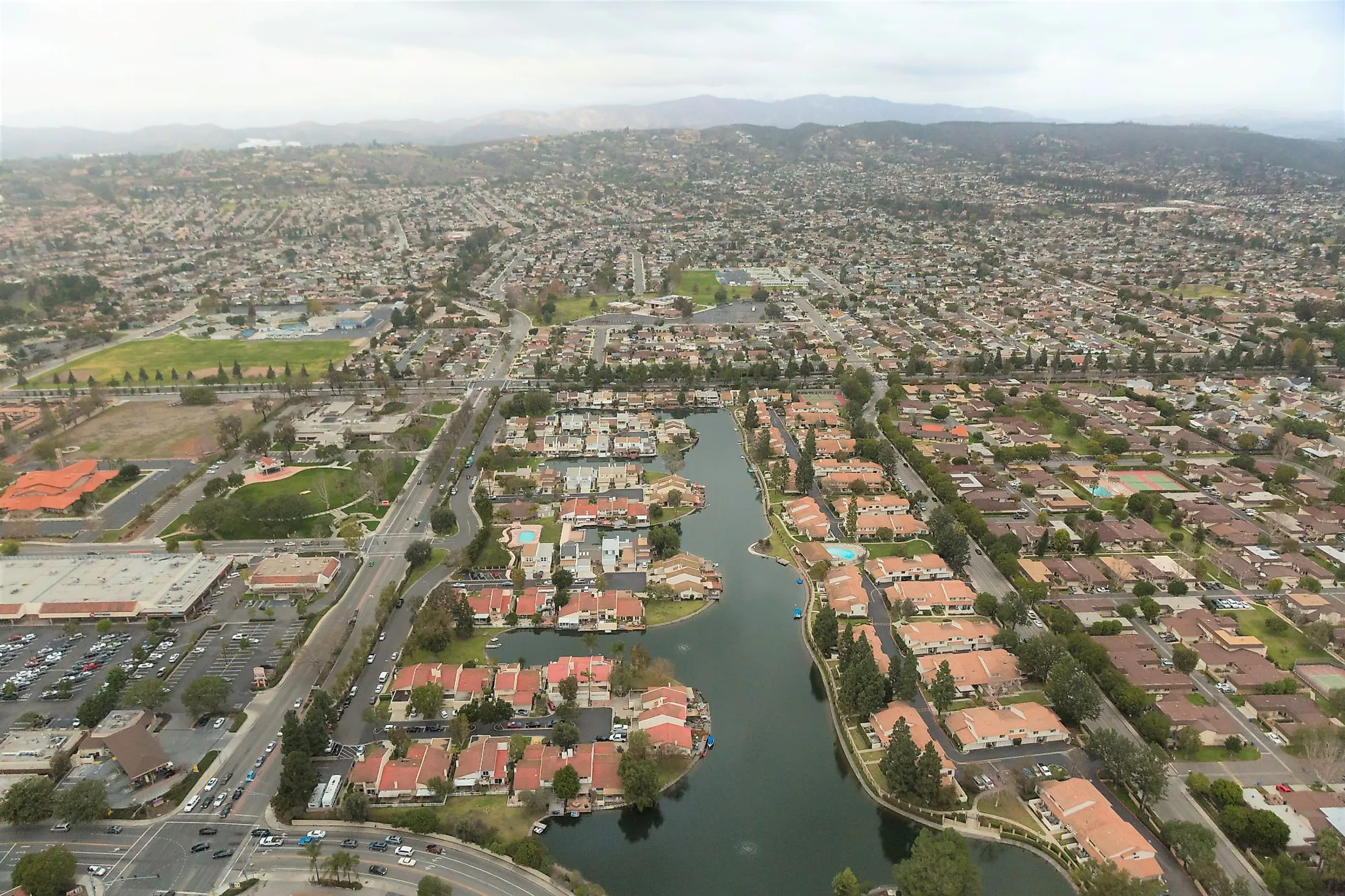 Aerial view of Oxnard, California