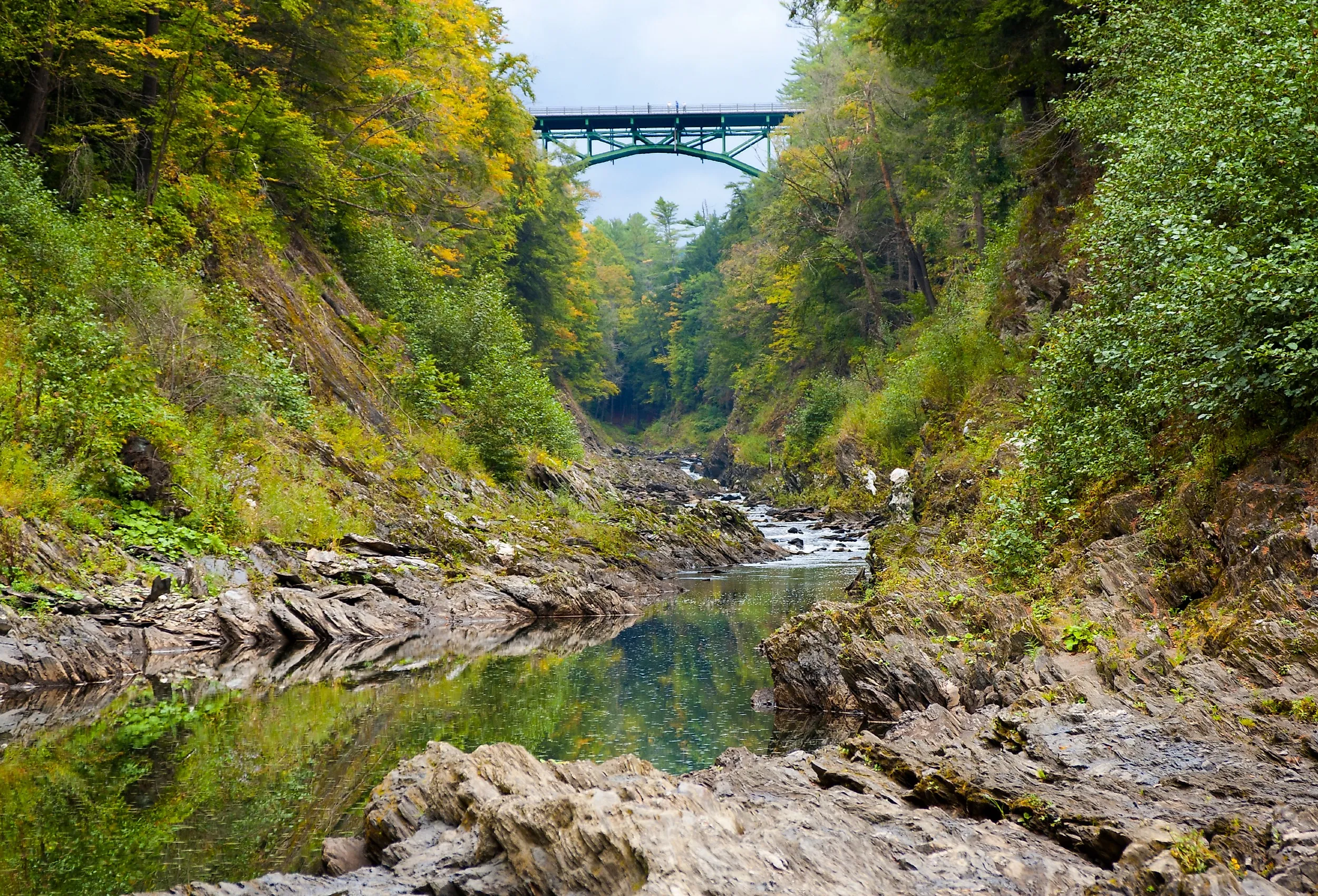 The Quechee Gorge Bridge in Vermont.
