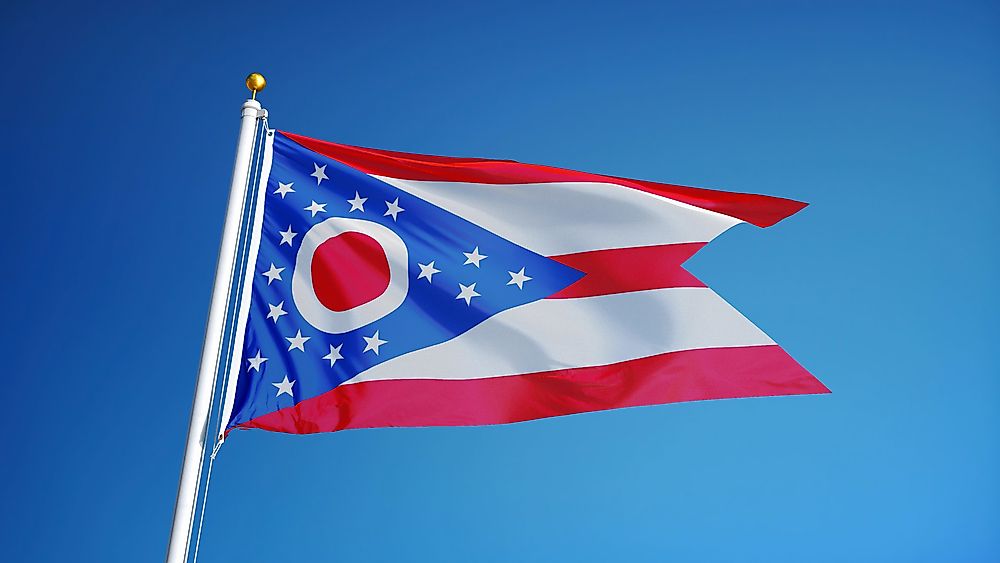 The flag, known as the "Ohio Burgee" is named for its unique swallowtail shape.