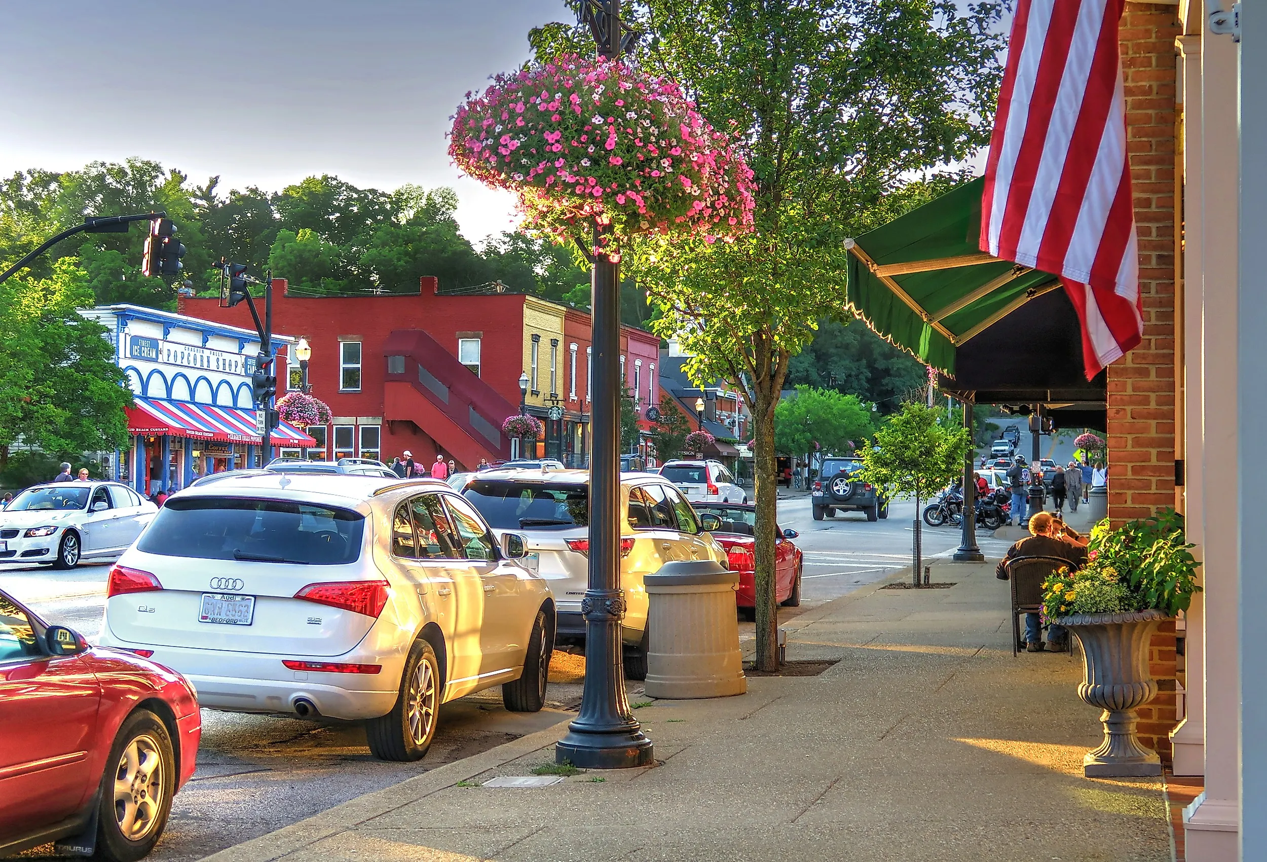 Downtown street in Chagrin Falls, Ohio. Image credit Lynne Neuman via Shutterstock