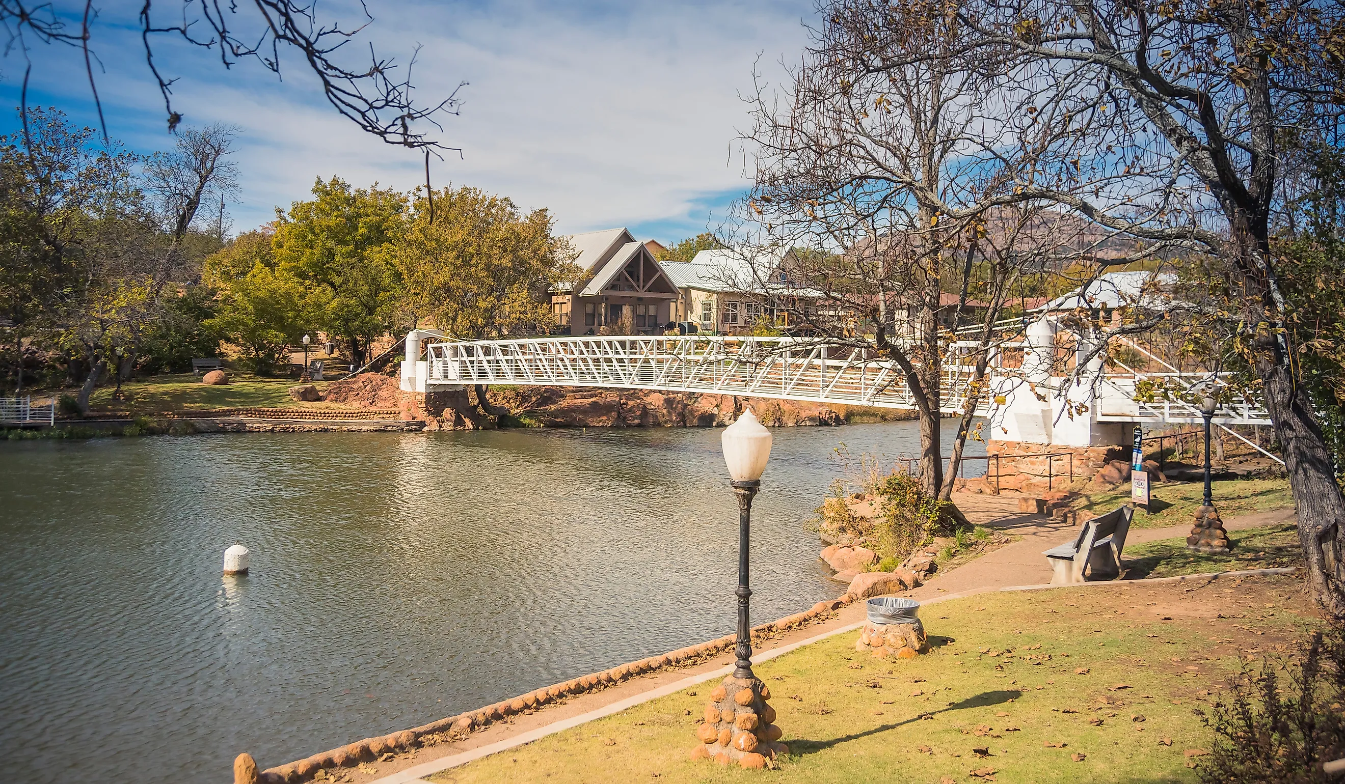 Medicine Creek in Medicine Park, Oklahoma.