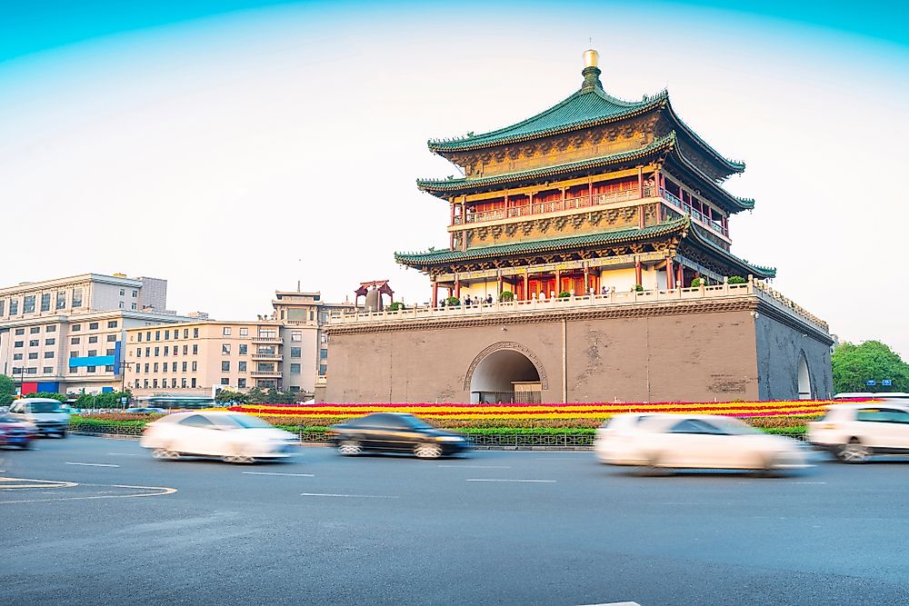 The Bell Tower in Xi'an, Shaanxi.