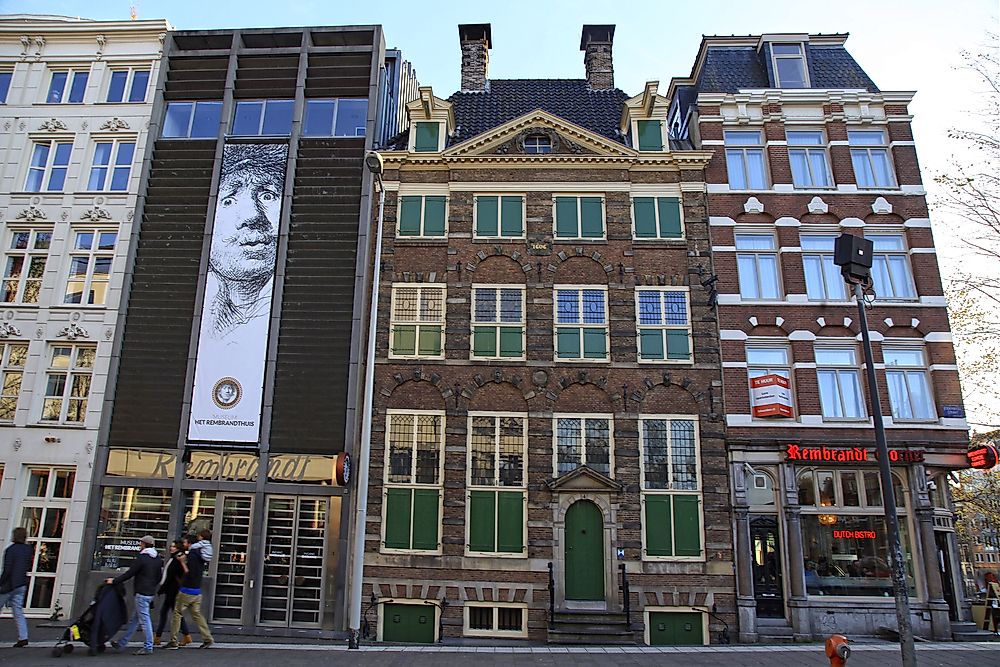 Editorial credit: InnaFelker / Shutterstock.com. The Rembrandt House Museum is seen here in Amsterdam, the Netherlands.