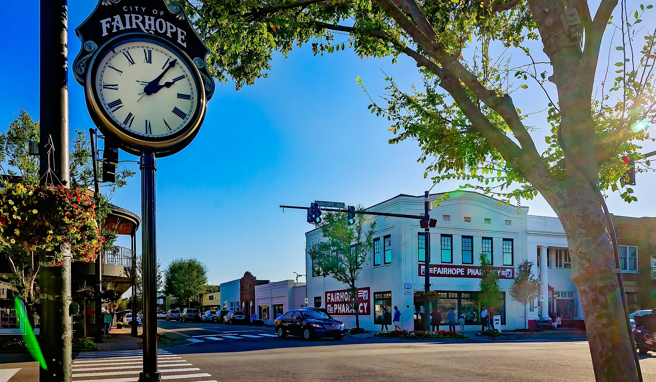 Main Street in Fairhope, Alabama.