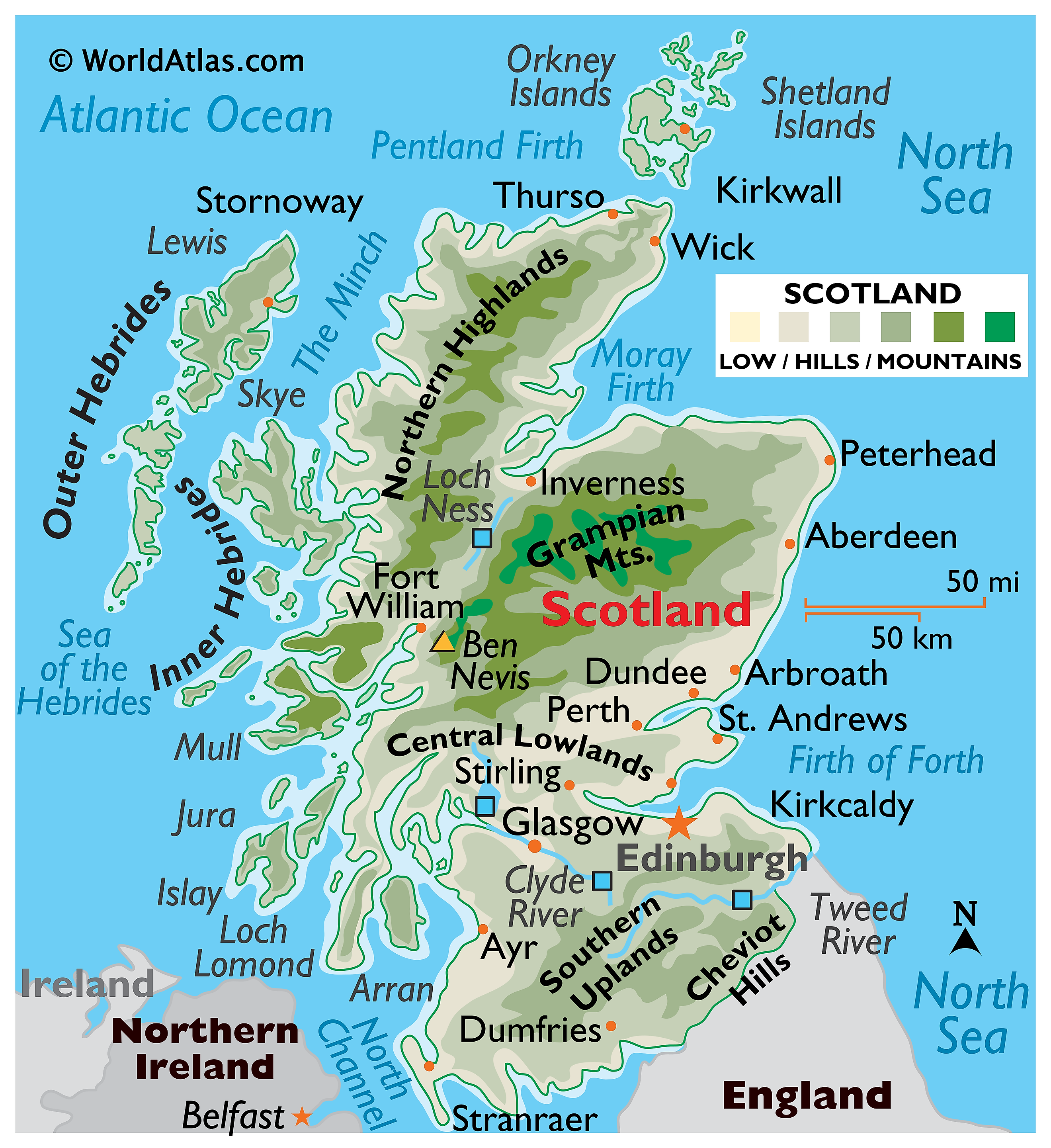 United Kingdom - Highlands, Islands, Geography