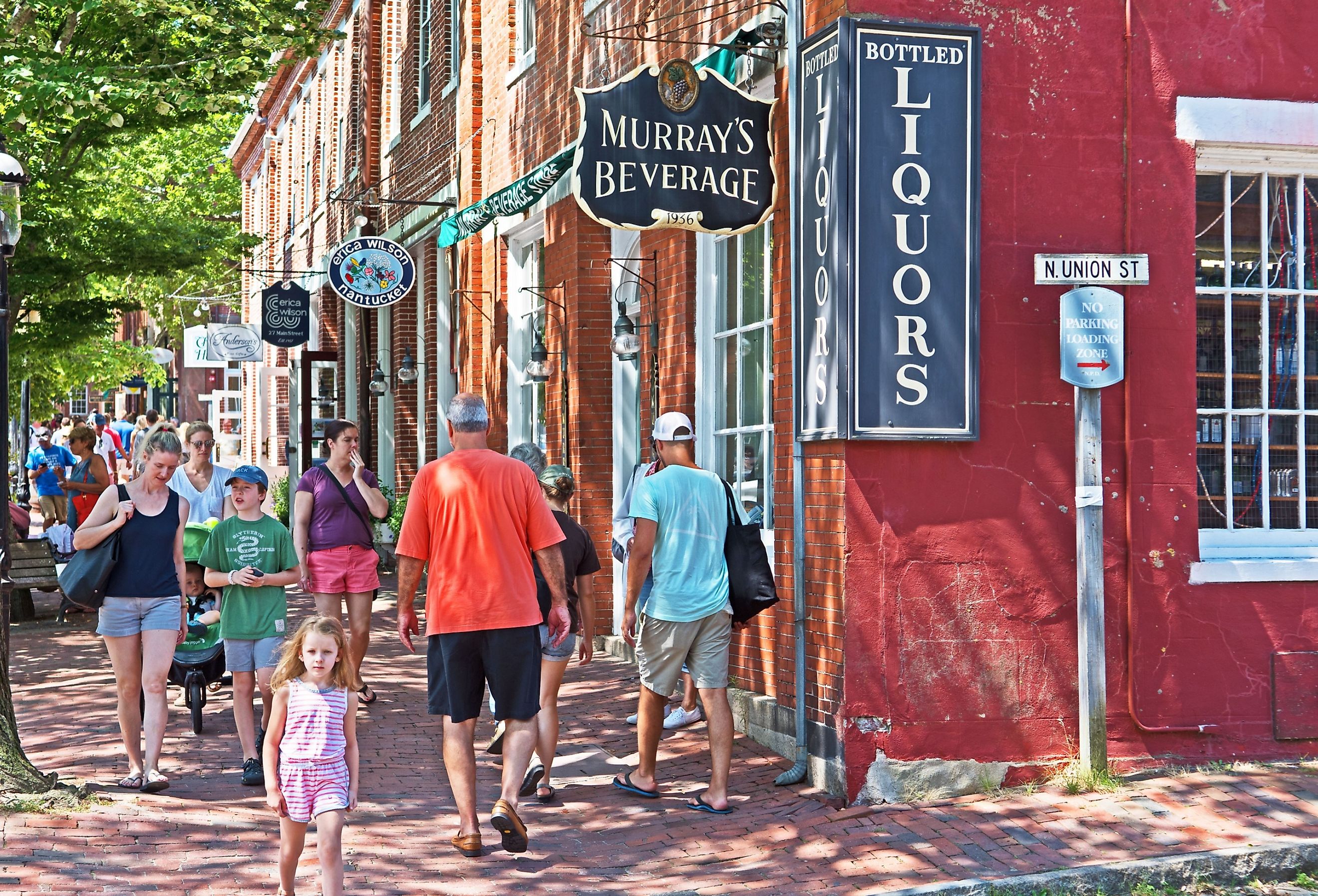 Downtown street in Nantucket, Massachusetts. Image credit Mystic Stock Photography via Shutterstock