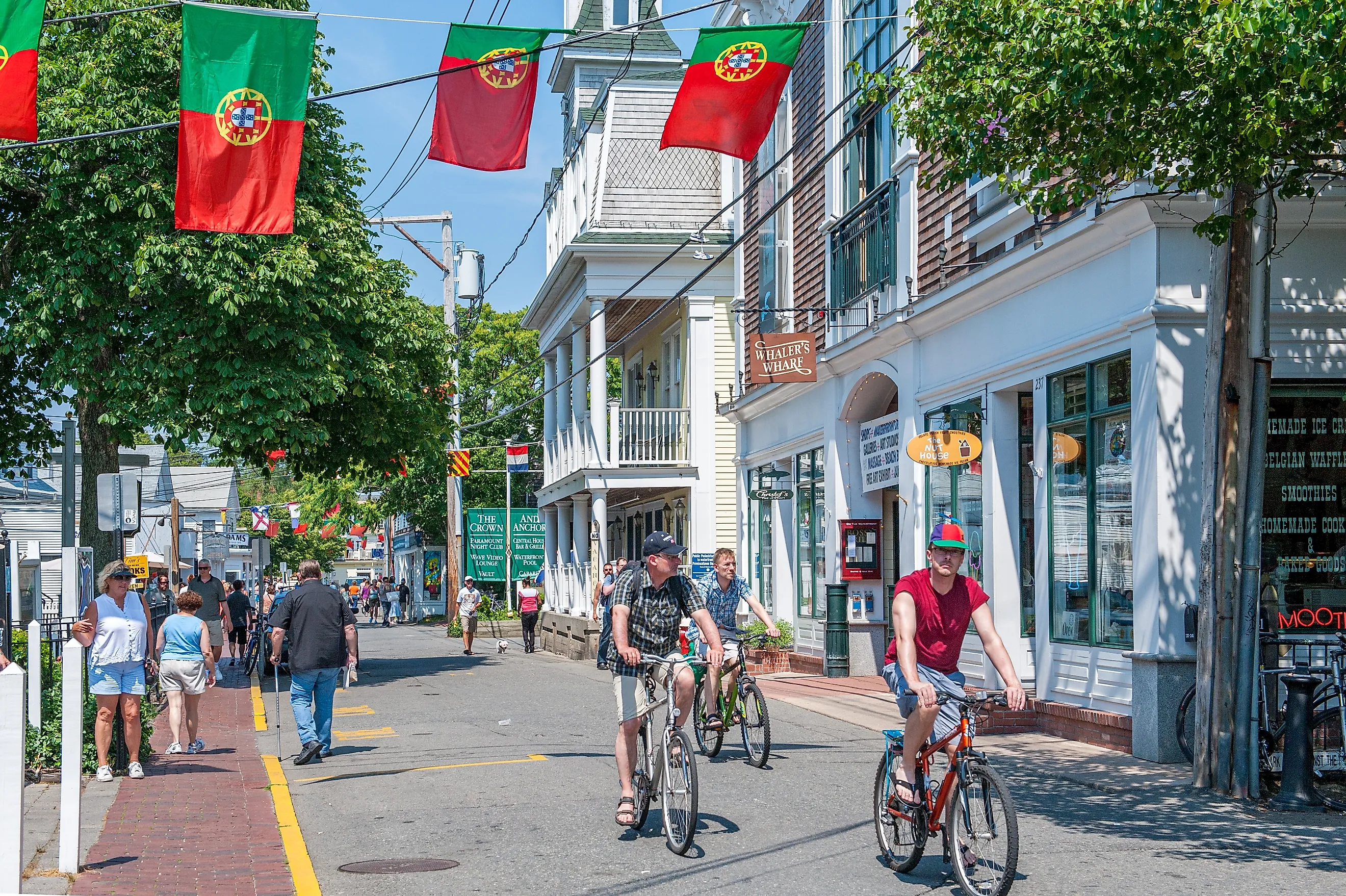 A busy day in Commercial Street in Provincetown, Massachusetts. Image credit Rolf_52 via Shutterstock 