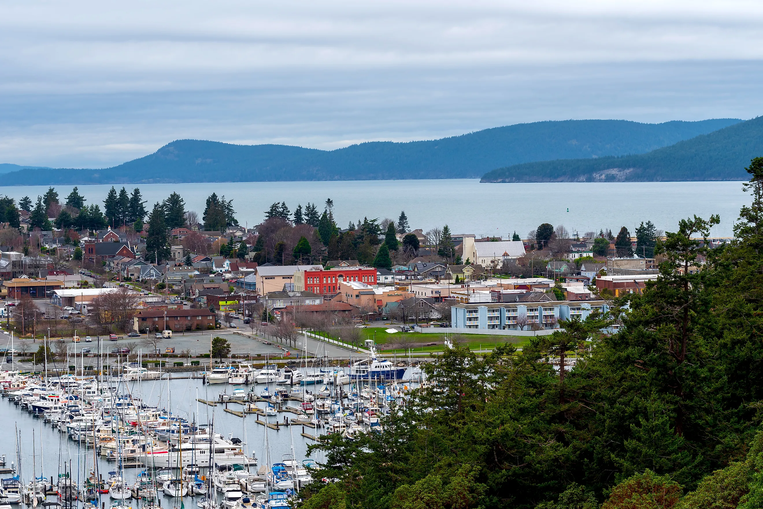 View of Anacortes, Washington.