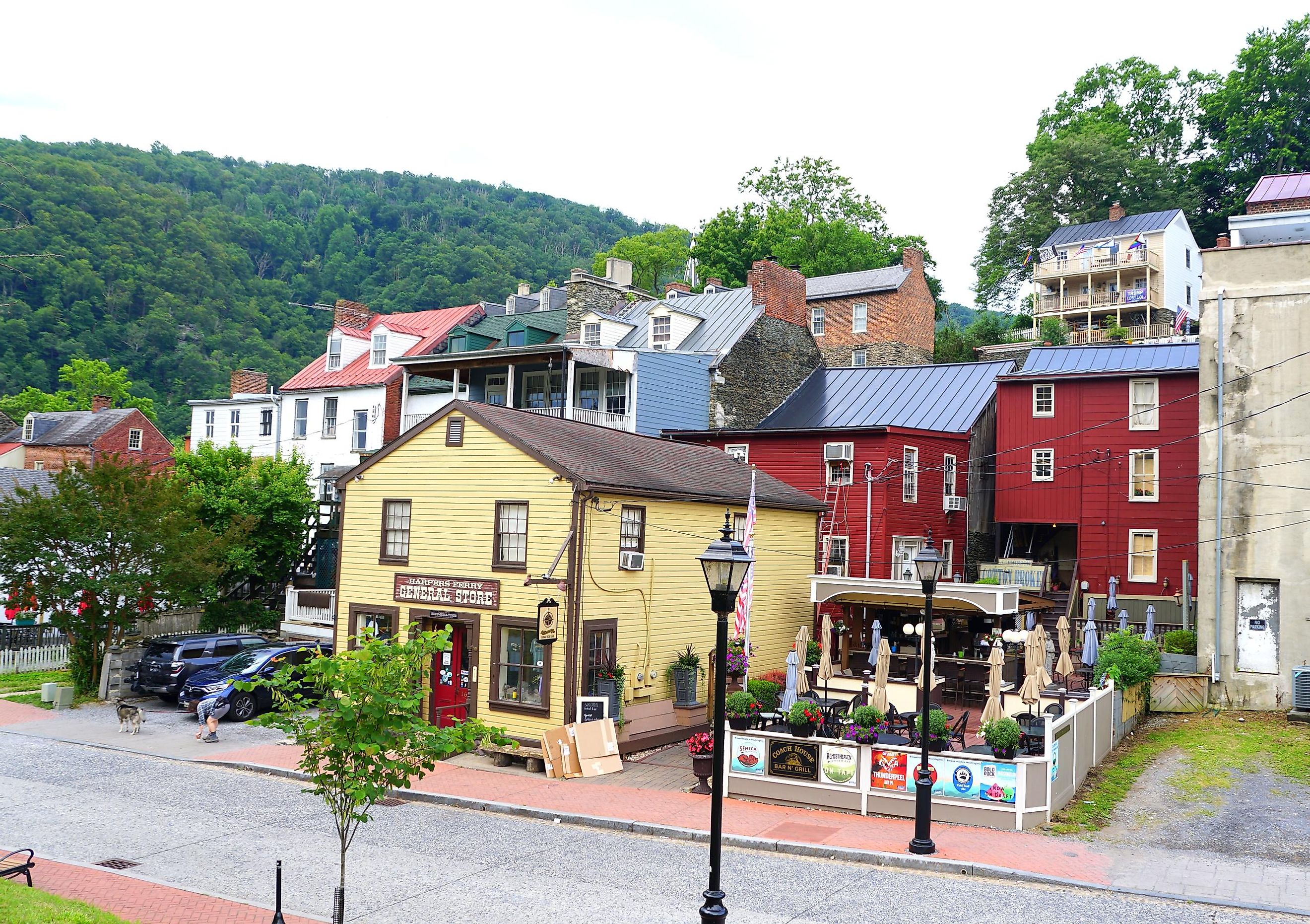 street view in Harper's Ferry, West Virginia