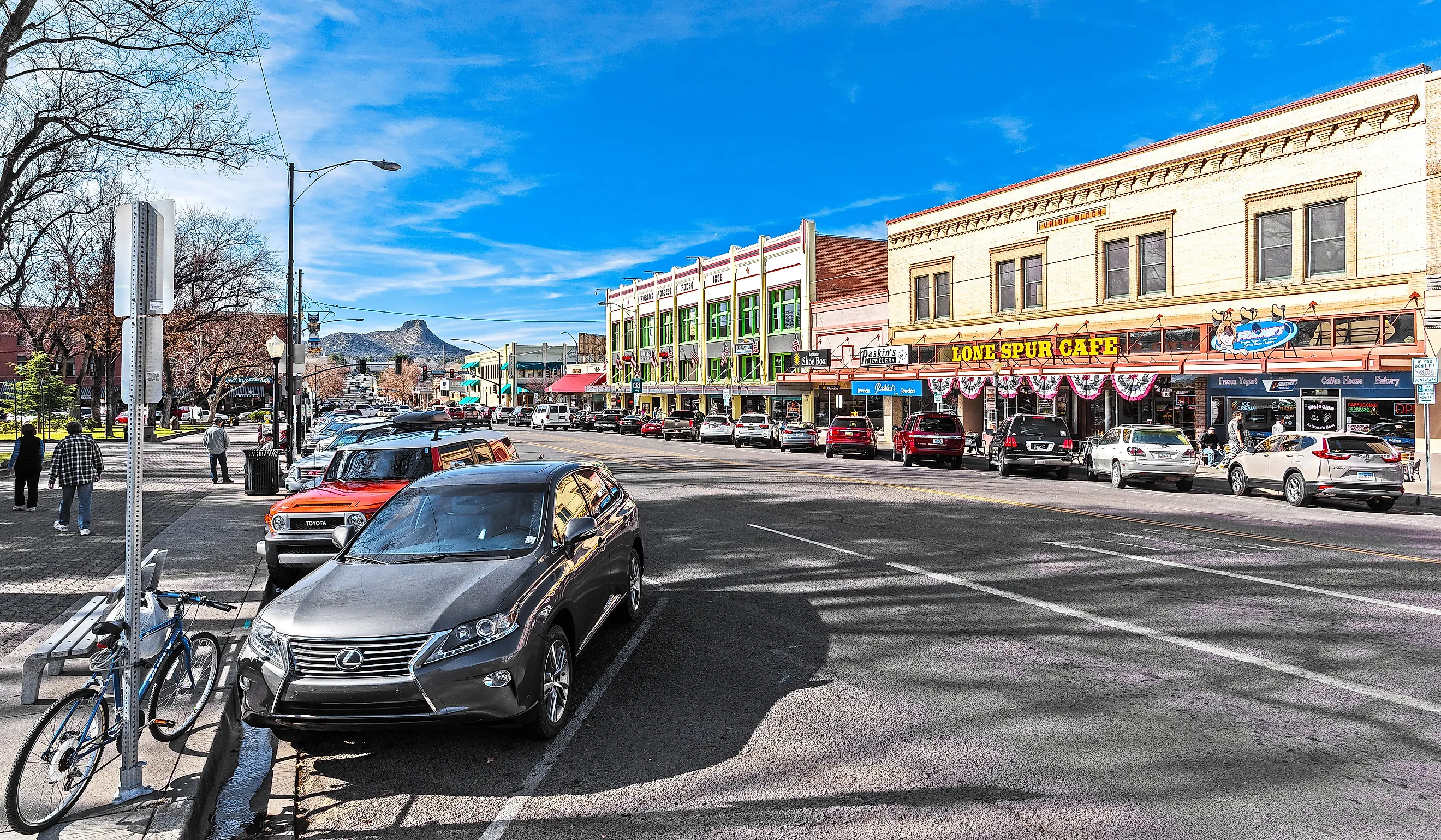 Main Street in Prescott, Arizona.