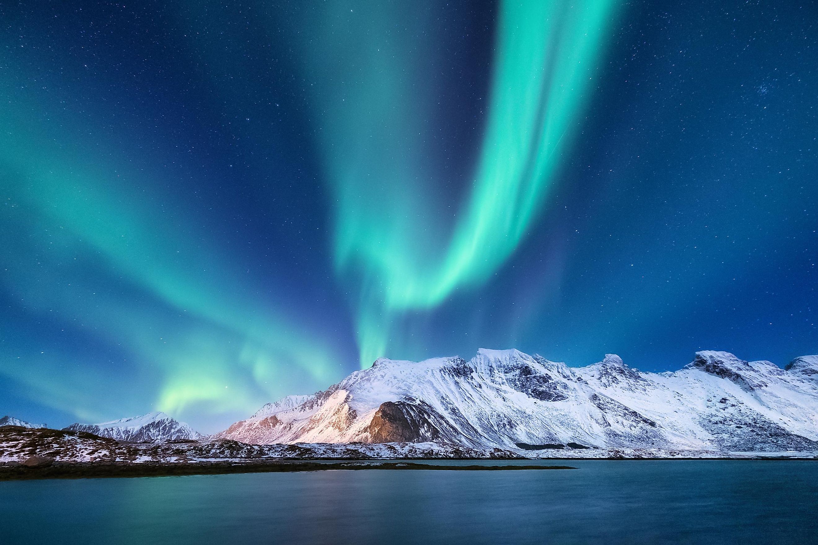 Aurora Borealis on the Lofoten Islands, Norway