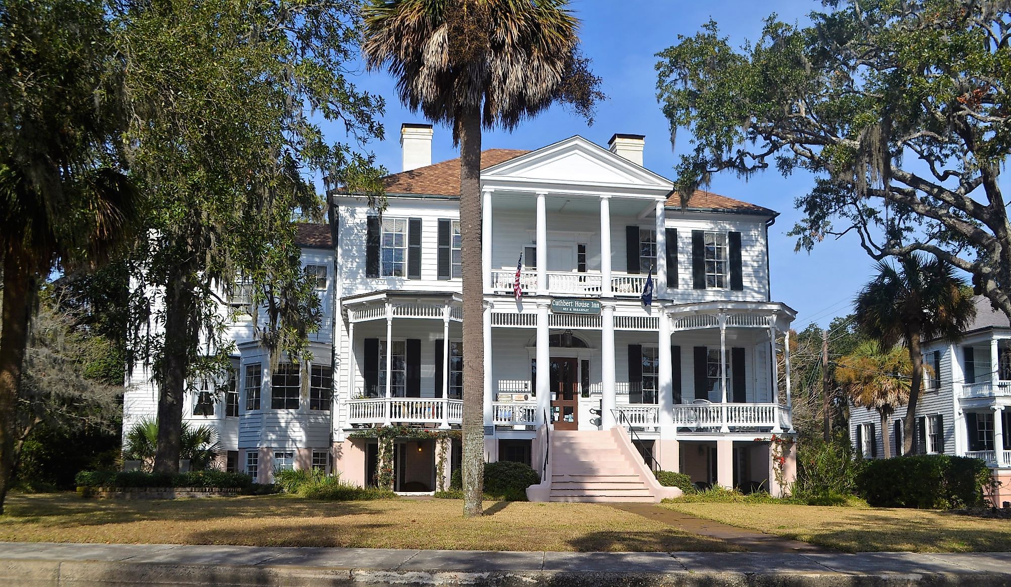 Beautiful historic Cuthbert House in Beaufort, South Carolina.