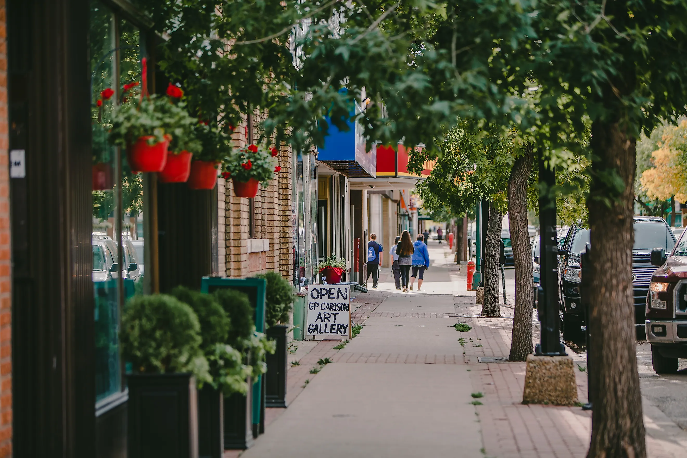 Downtown Prince Albert, Saskatchewan.