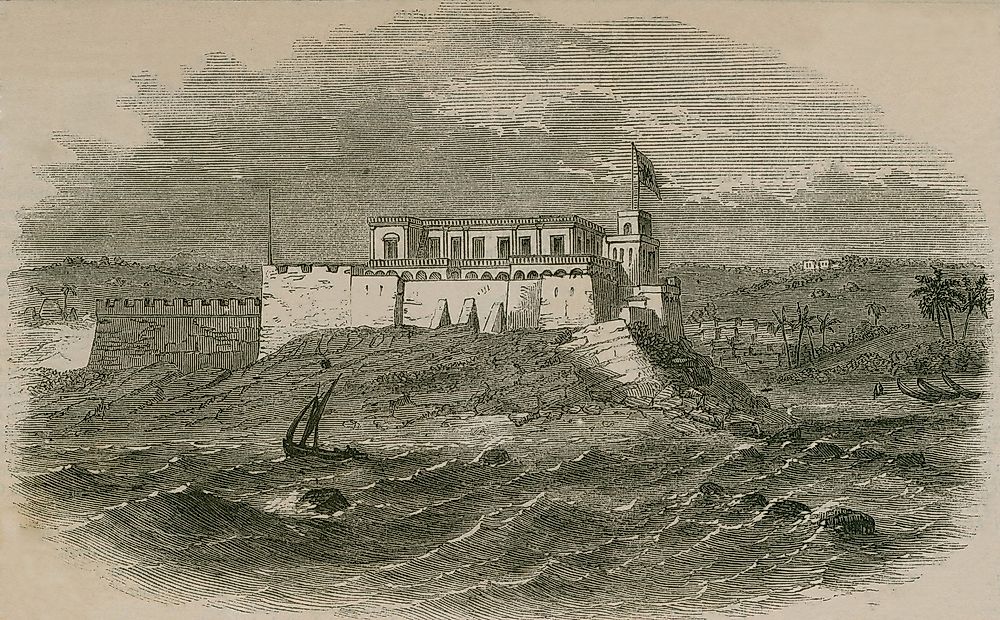 Fort Christiansborg in present-day Ghana changed hands from multiple European powers.