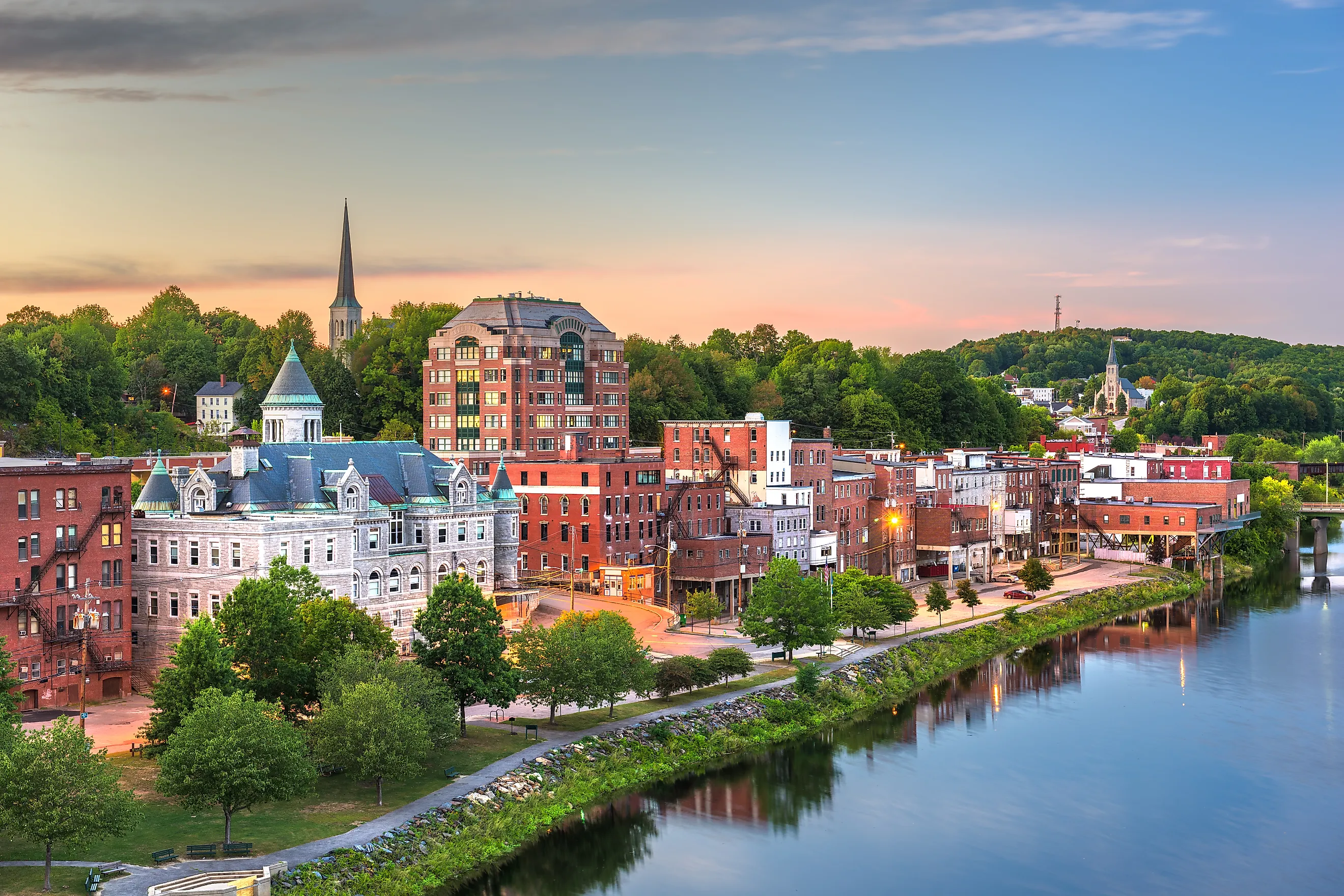 The charming town of Hallowell, Maine.