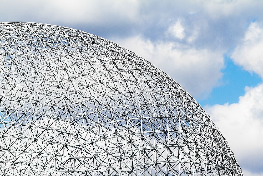 The biosphere, a remnant of the 1967 World Exposition.
